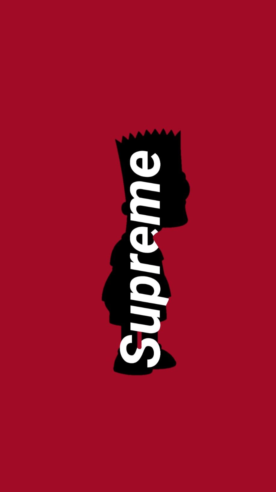 Supreme Bart. Supreme iphone wallpaper