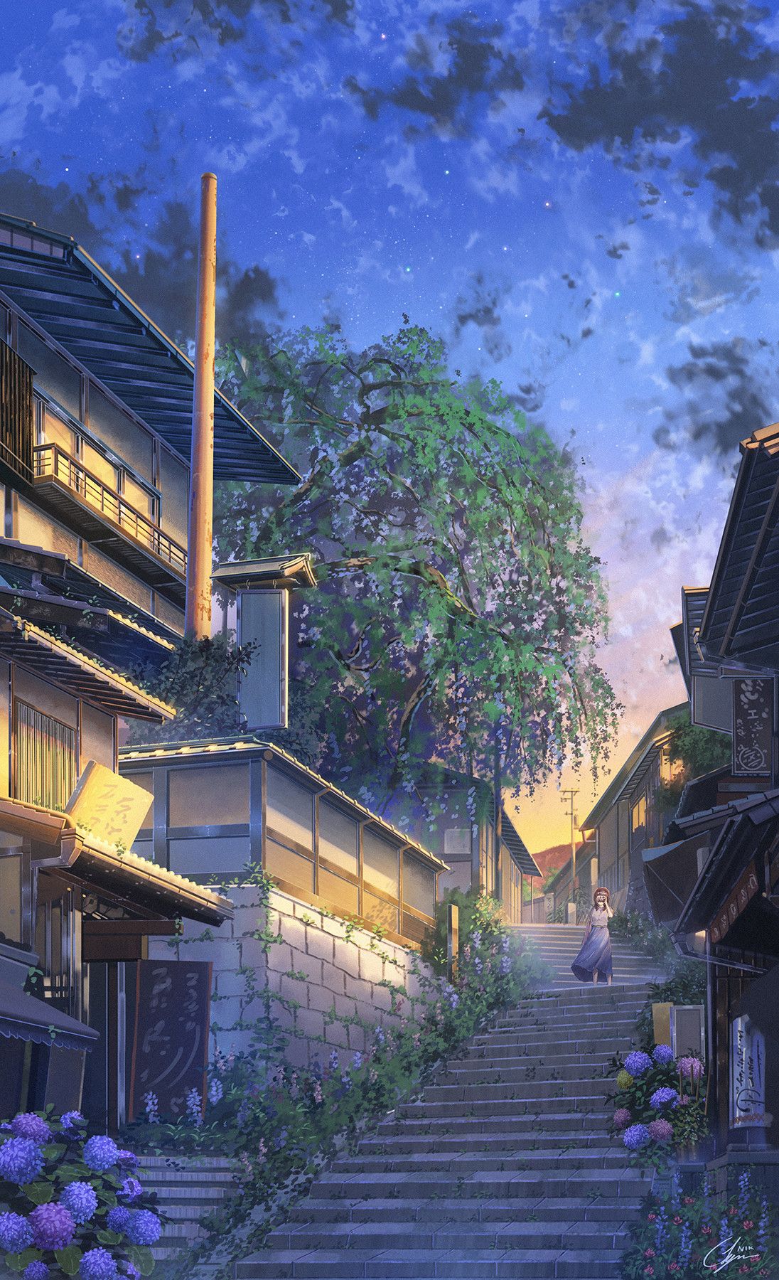 Kyoto, JP NIK. Anime Scenery Wallpaper
