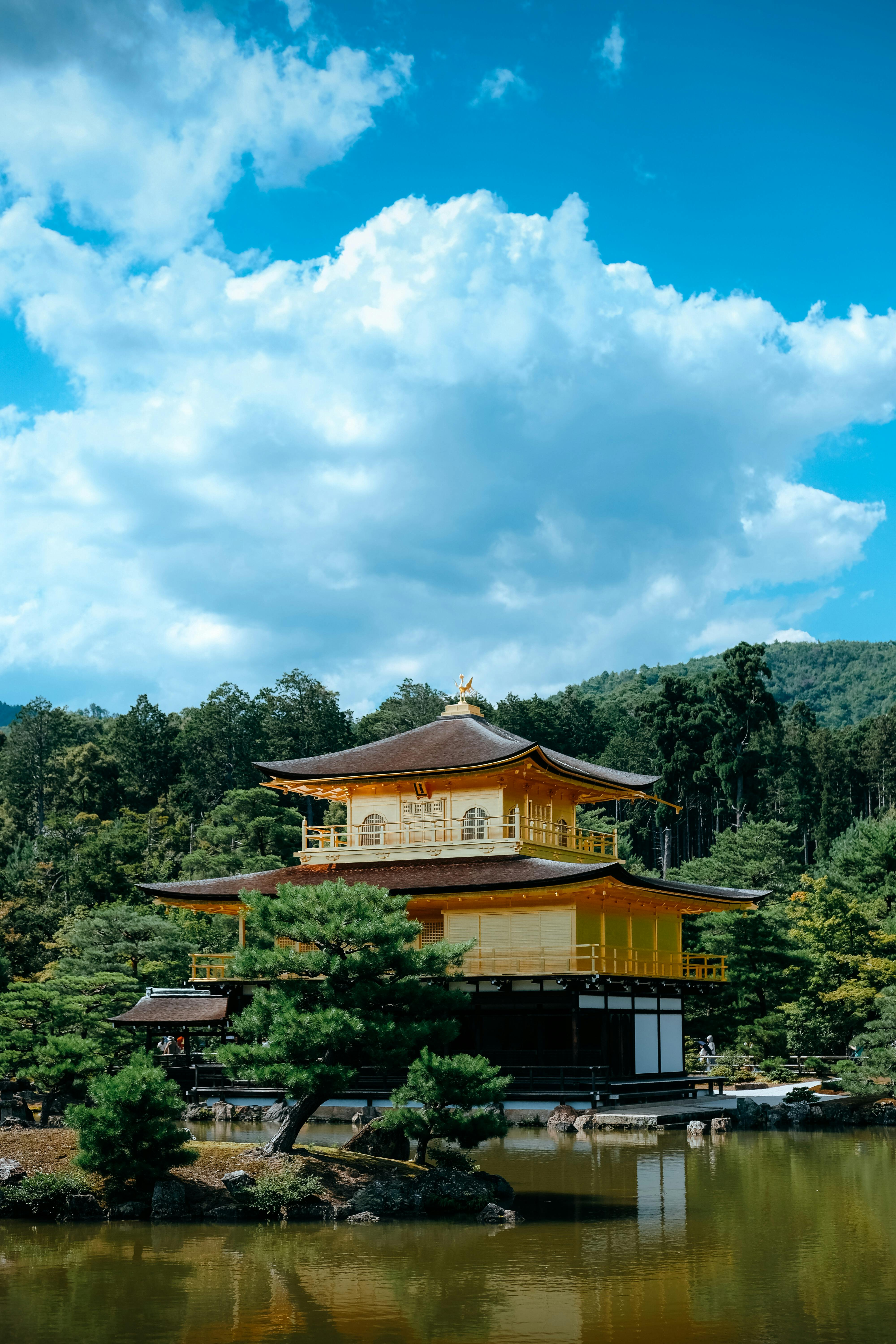 Kinkaky Ji Temple In Kyoto, Japan