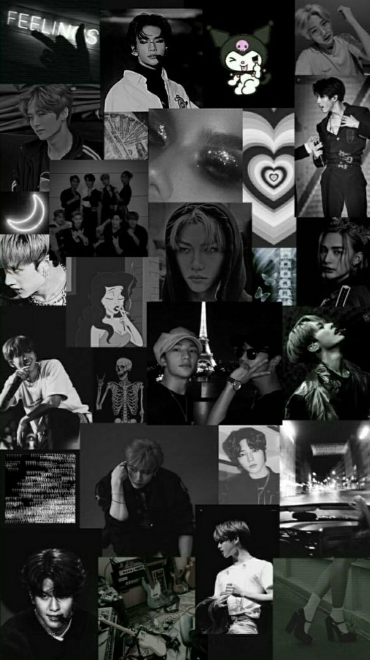 skz black aesthetic ෆ