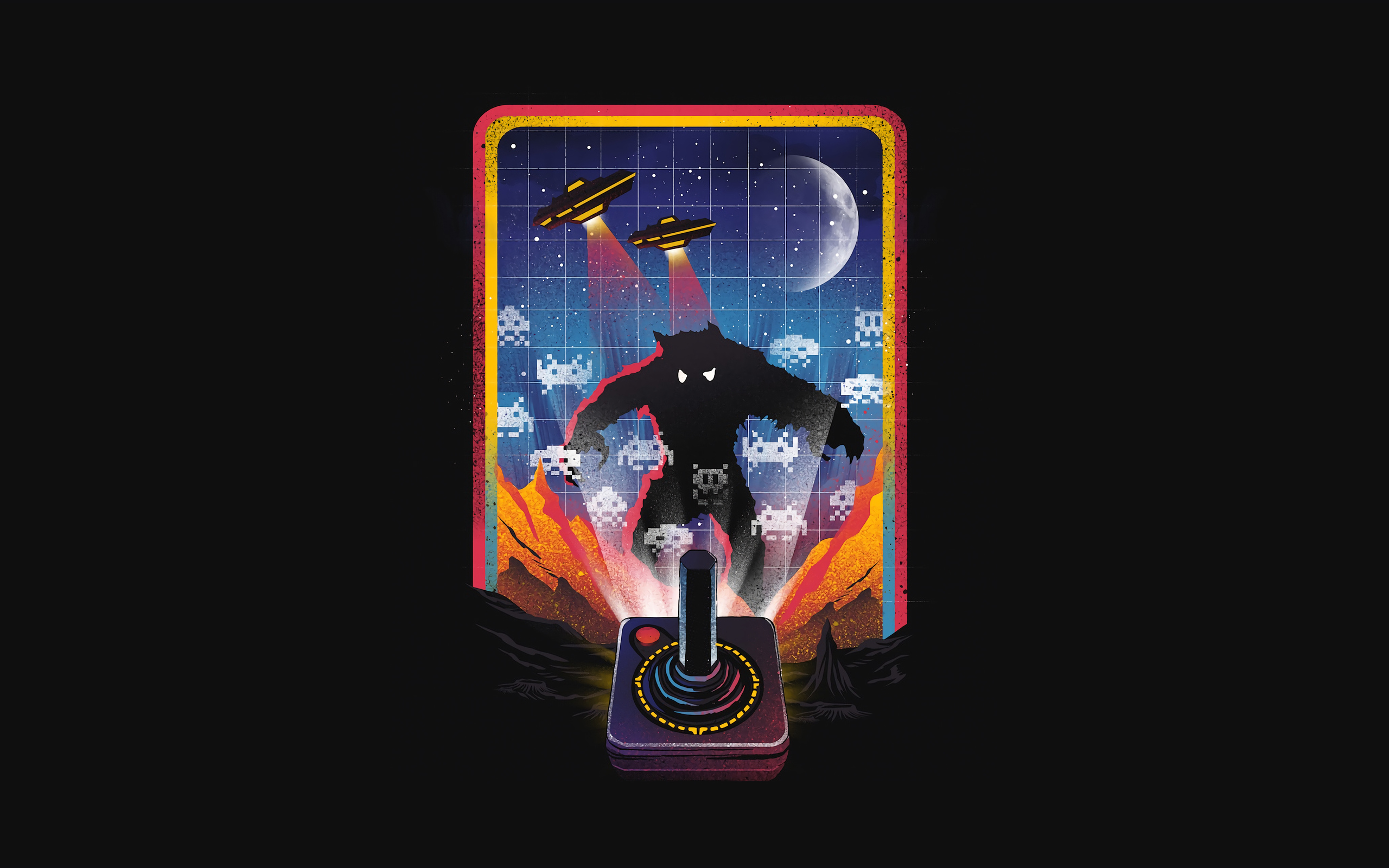 Video Game Minimal Dark 5k