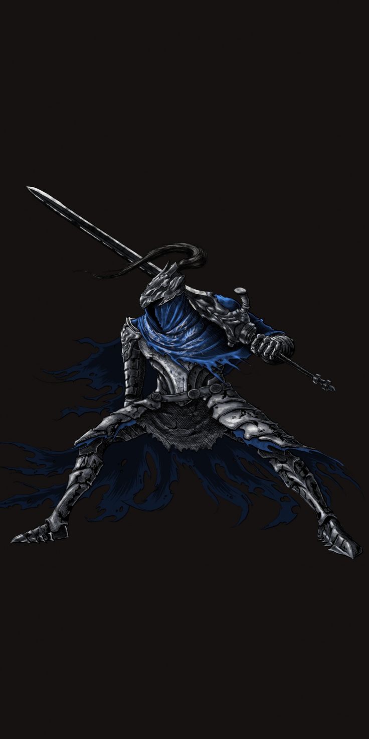 Minimal, warrior, video game, Dark