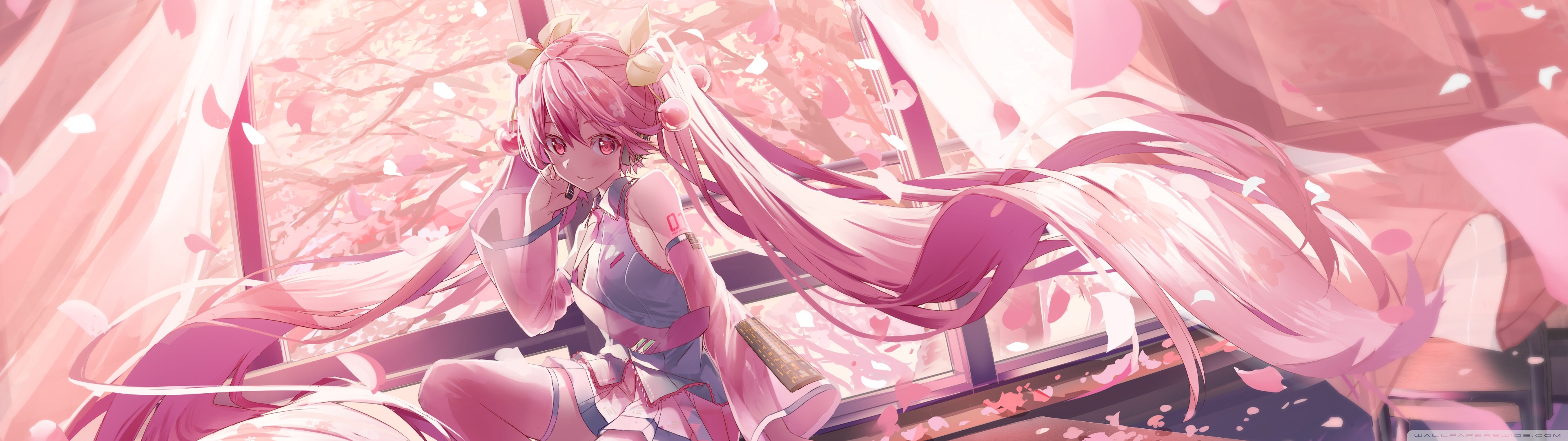 School Girl Class Spring Anime Ultra HD