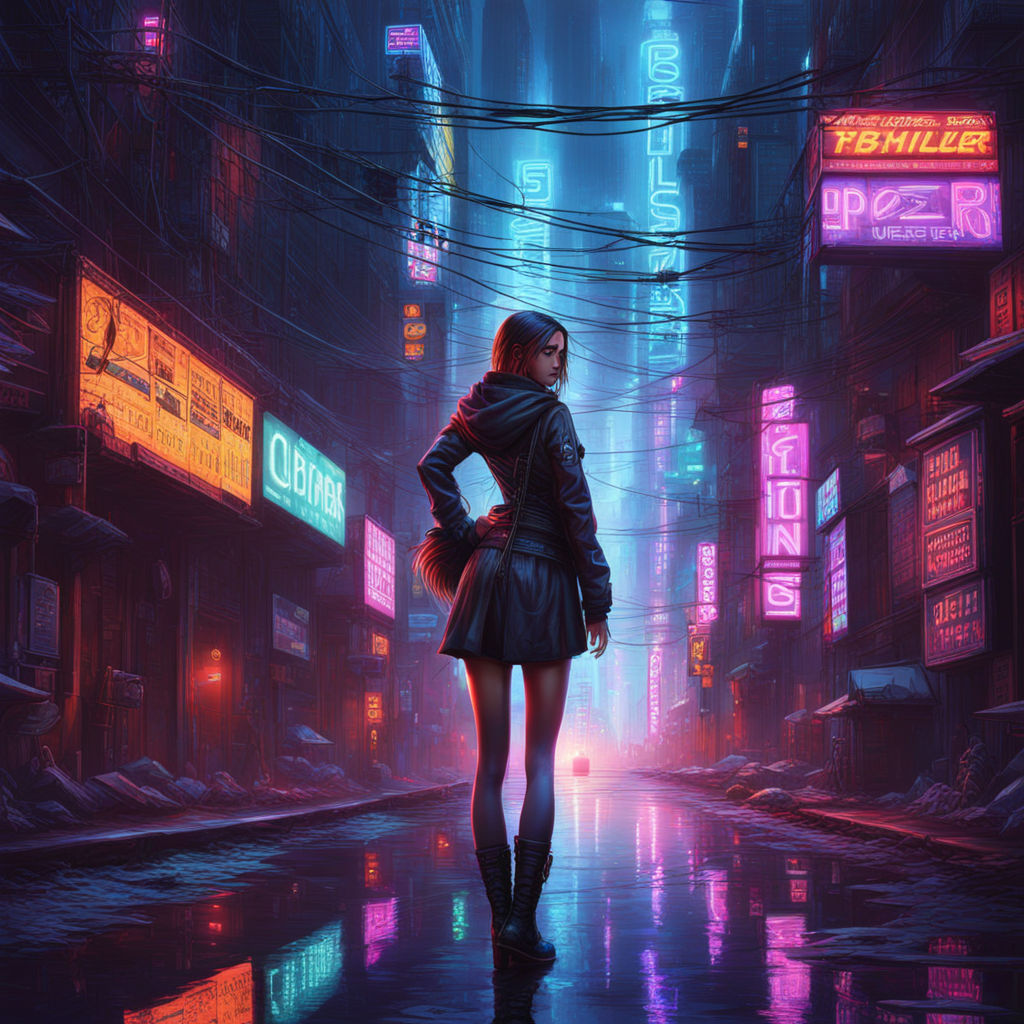 Night City Neon Anime Girl Wallpapers - Wallpaper Cave