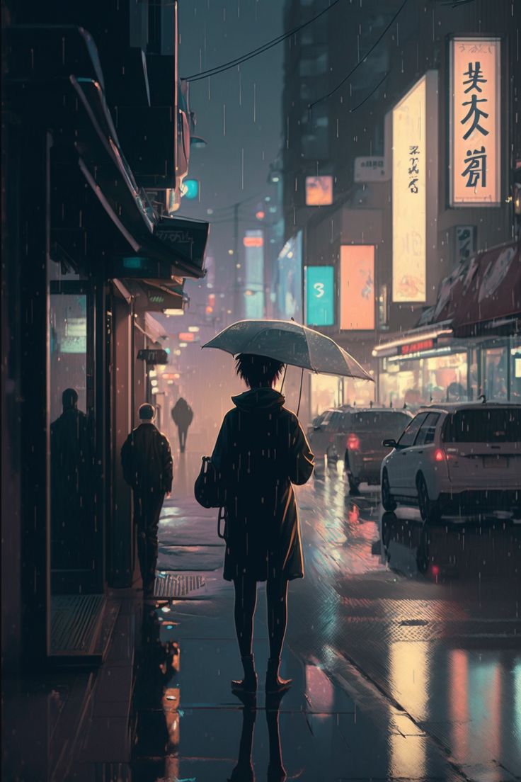 Cyberpunk Anime Aesthetics Wallpaper