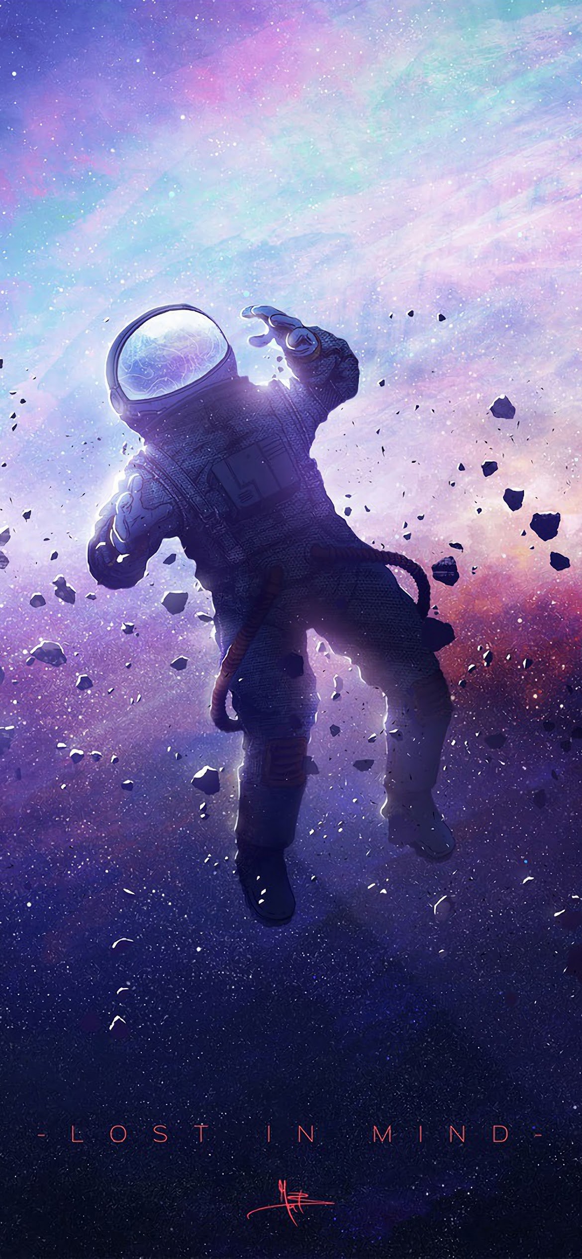 Astronaut Floating Space 4K Wallpaper