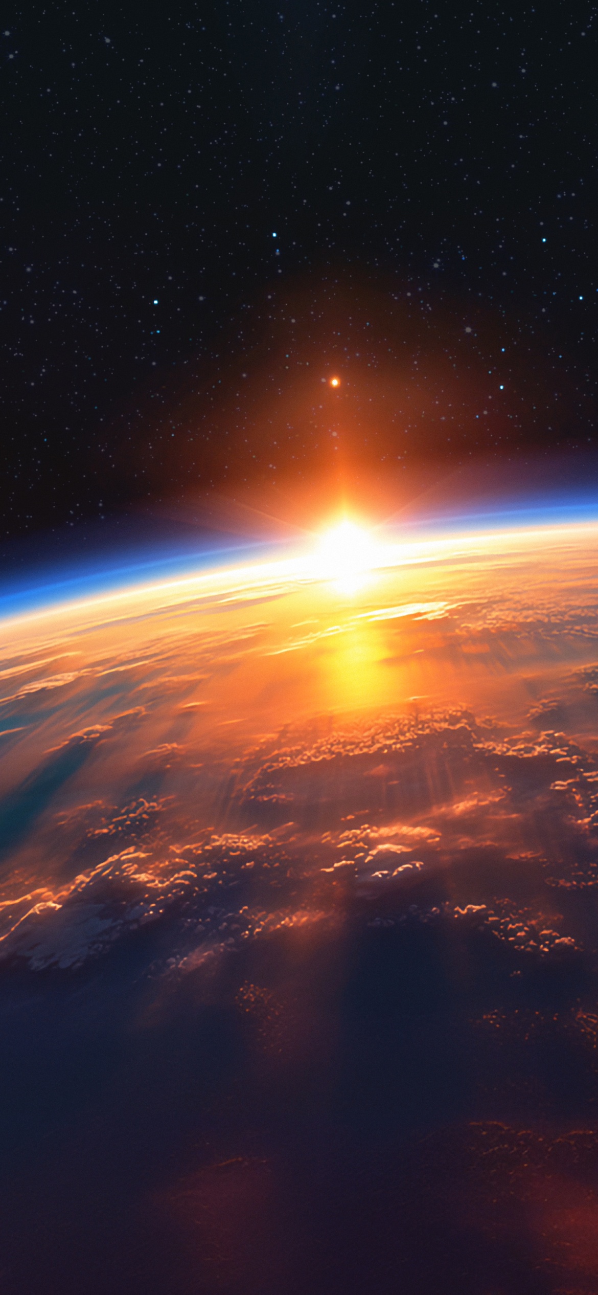 Earth Wallpaper 4K, Sunrise, Horizon