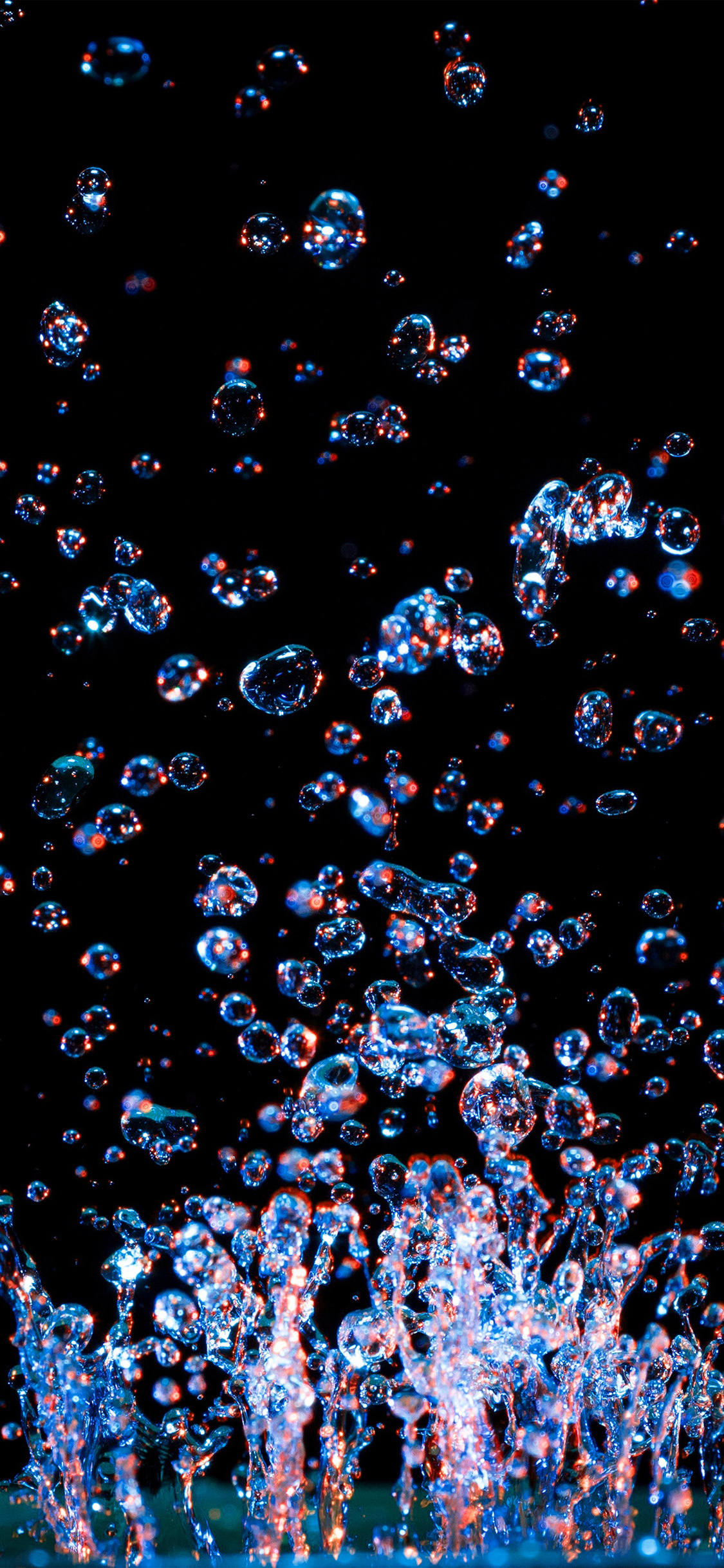 Water Drop Color Splash Pattern