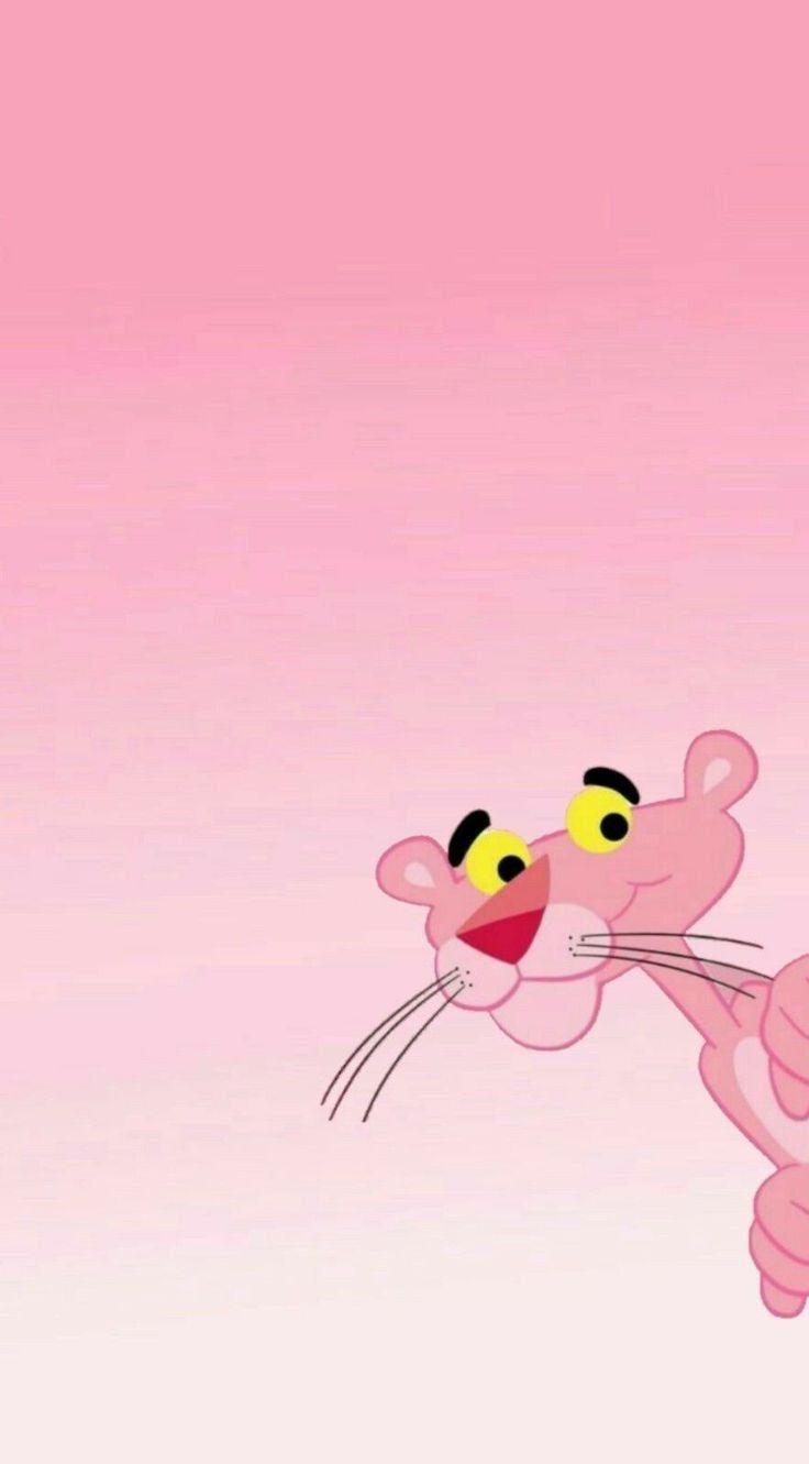 Cute Pink Panther Cartoon Wallpaper