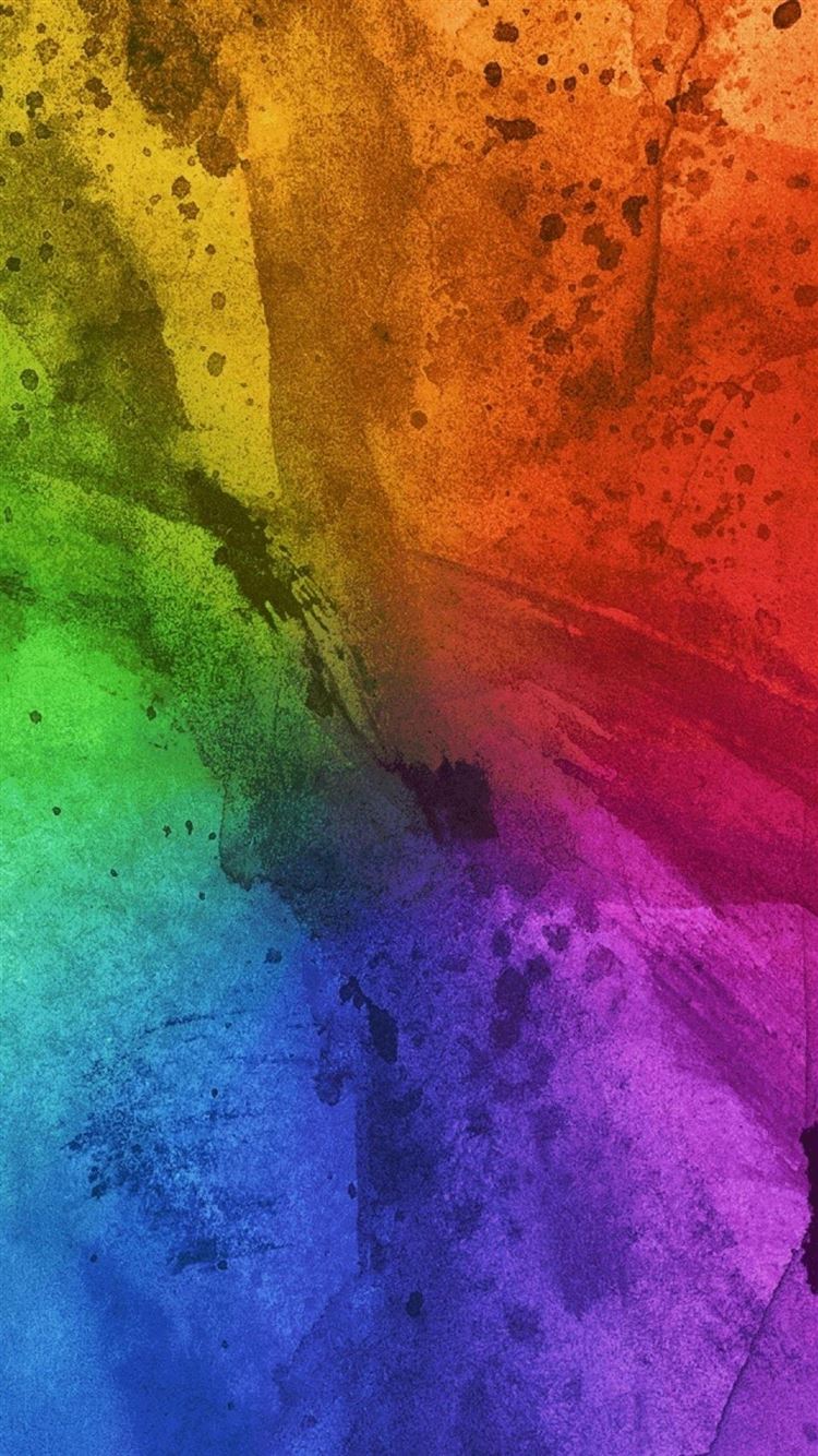 Abstract Colorful Splash Art iPhone 8