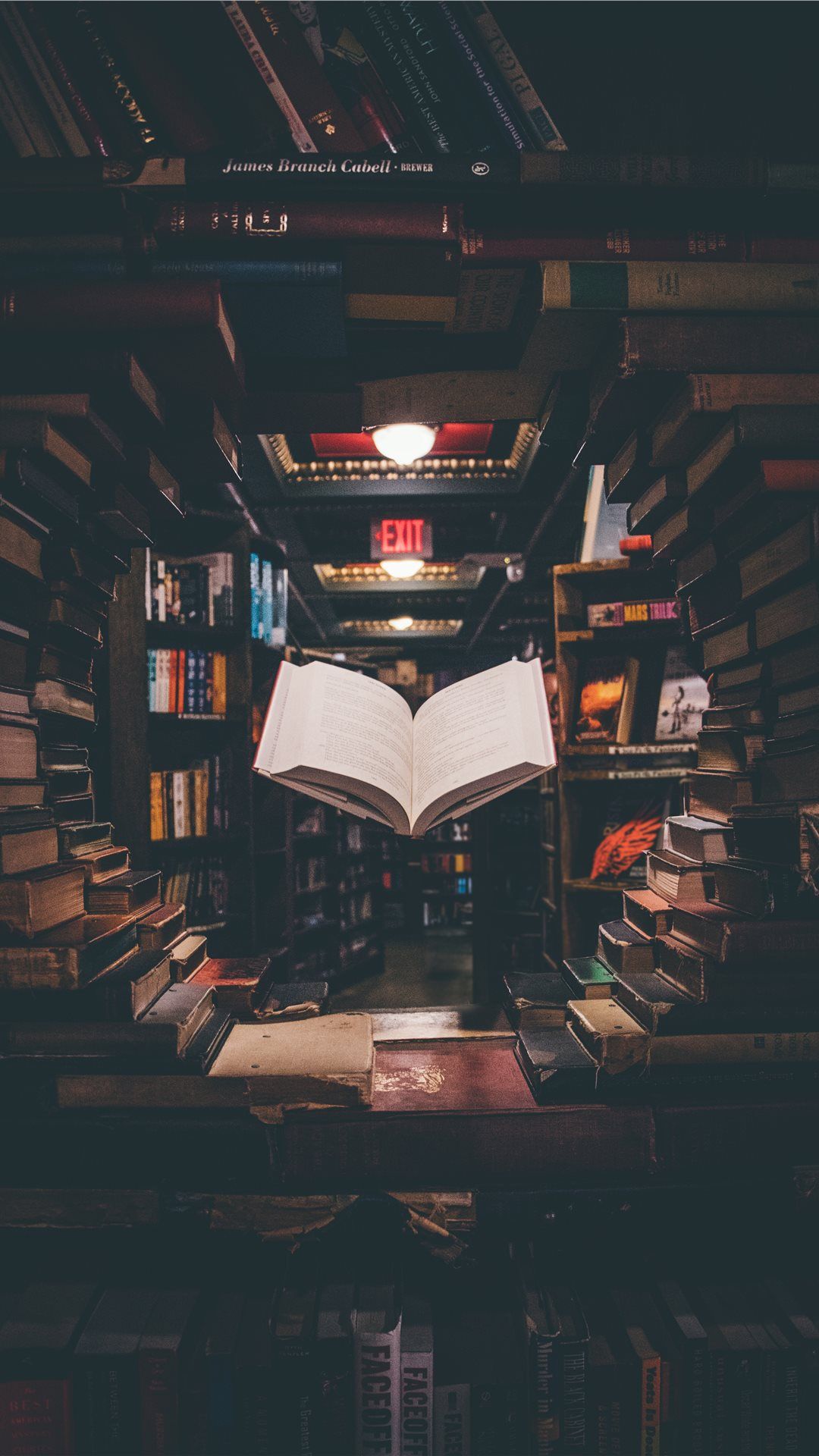 Floating Book iPhone 8 wallpaper. Book