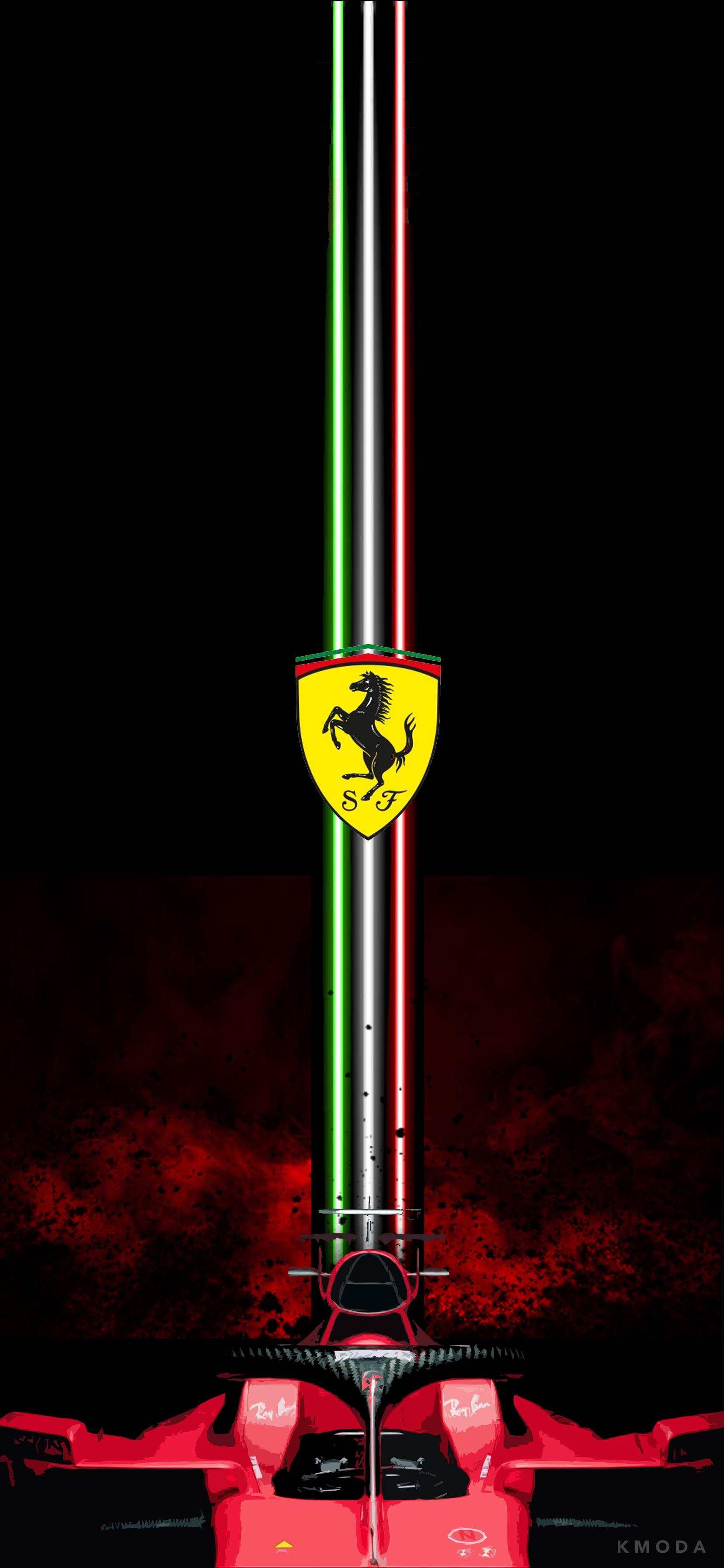 Some Ferrari phone wallpaper I made