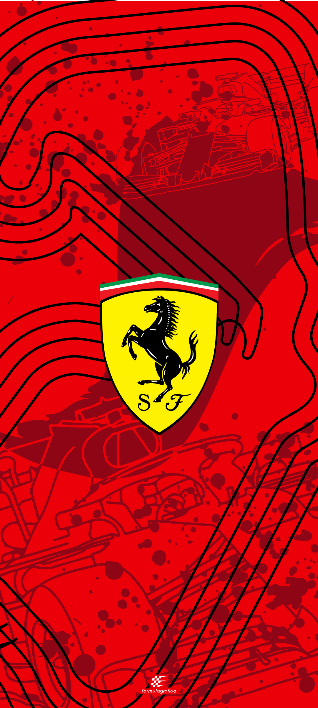 FormulaGrafica. Ferrari poster, Car