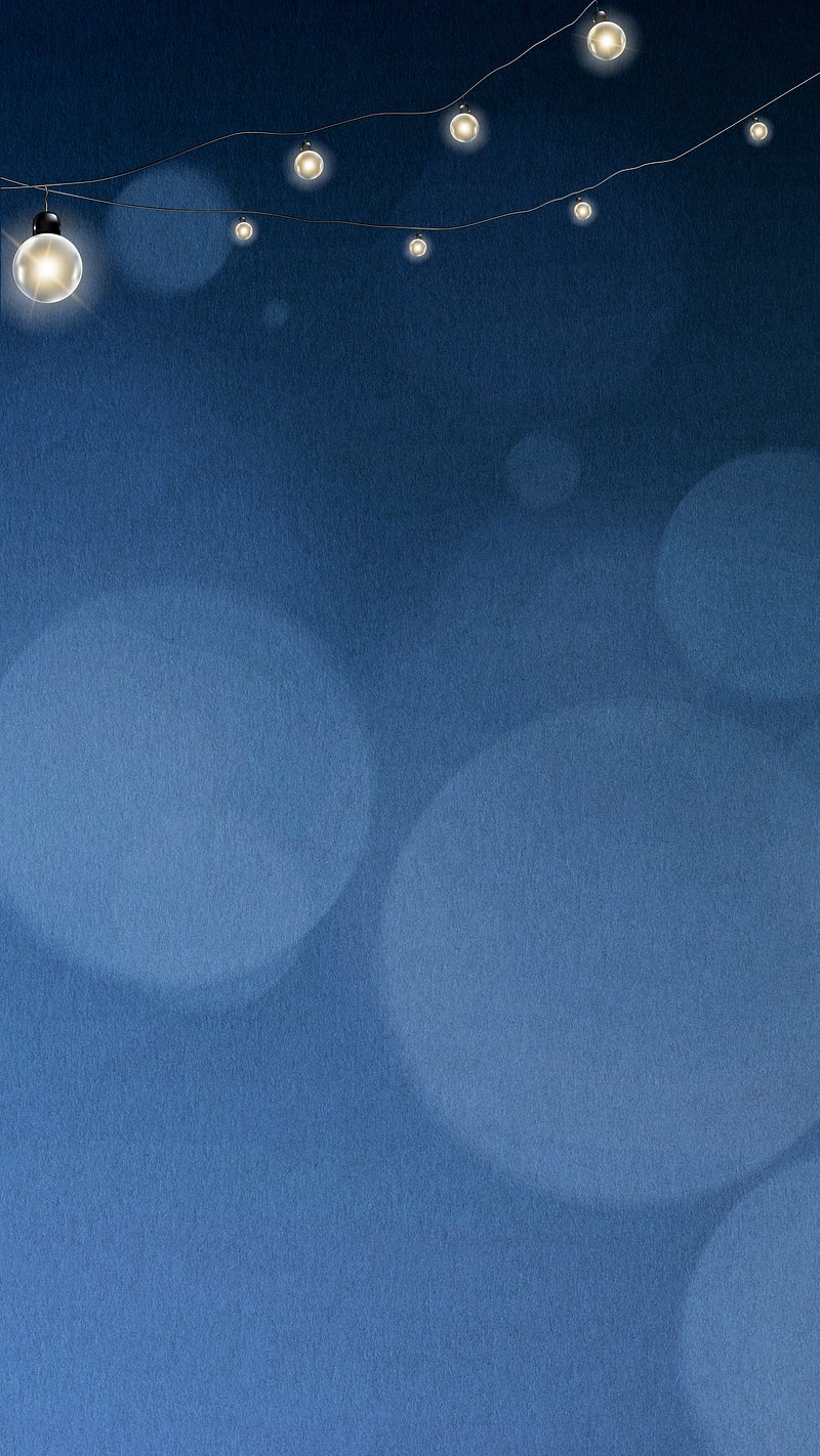 Aesthetic Blue Background Bokeh Image