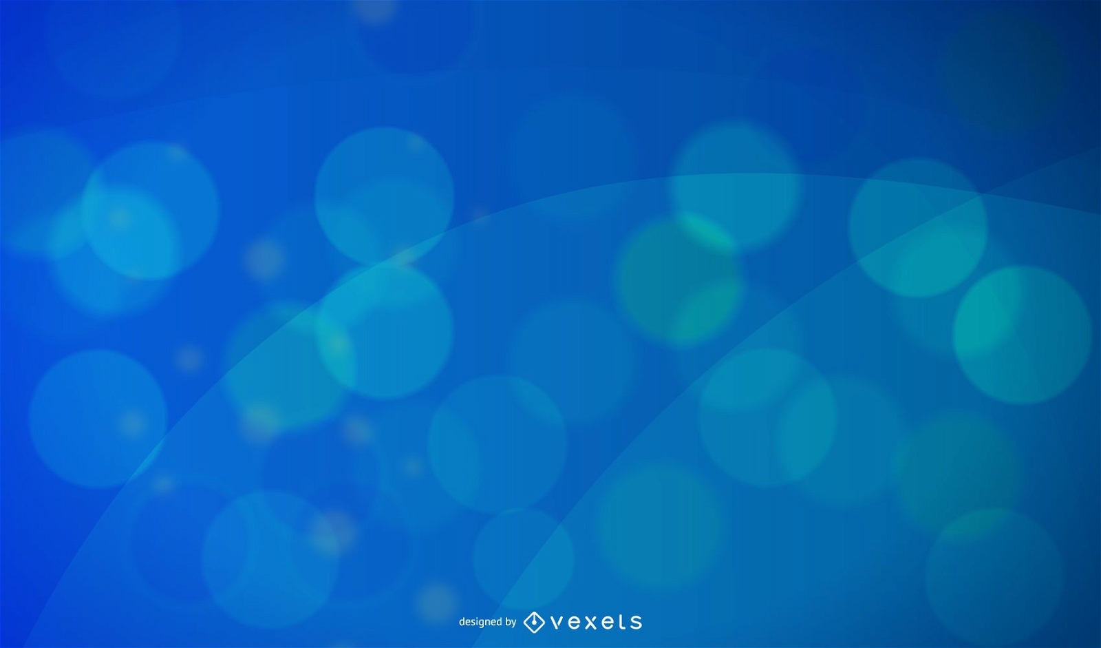 Abstract Blue Bokeh Wallpaper Vector