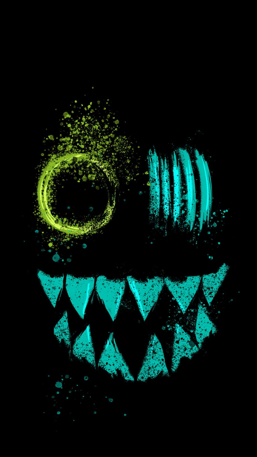 Download Creepy Black Smile Wallpaper