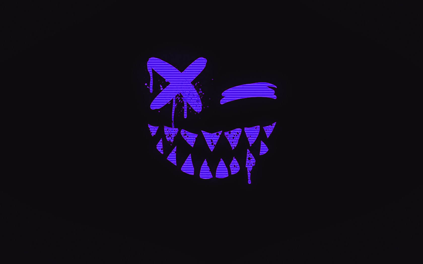 Art Smile Dark Horror Face Simple