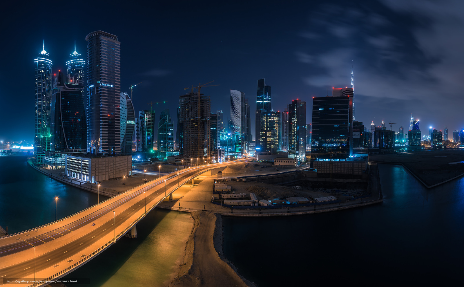Download wallpaper Dubai, city, road