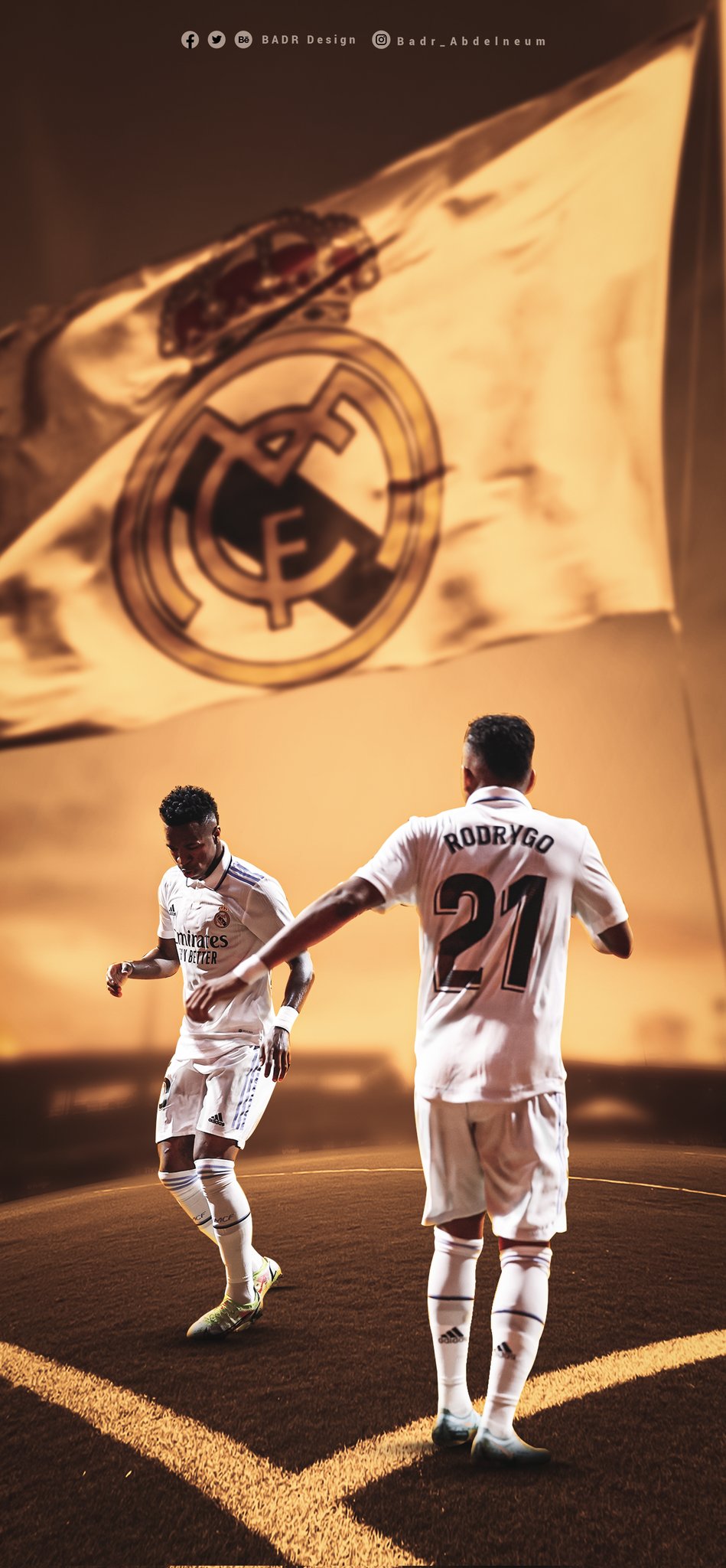 Wallpaper. Vini & Rodrygo