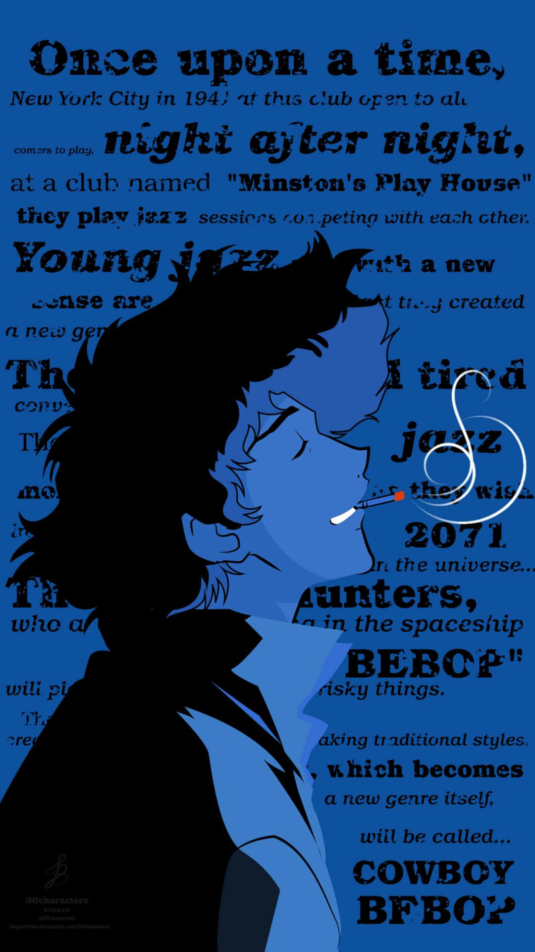 Cowboy Bebop themed wallpaper Wallpaper