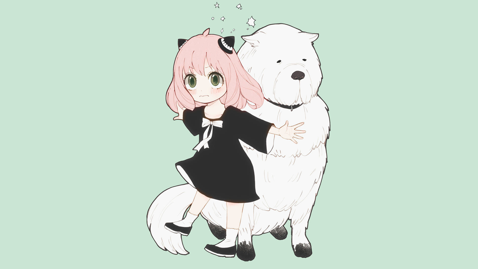 Download Anya Forger Protecting Her Dog