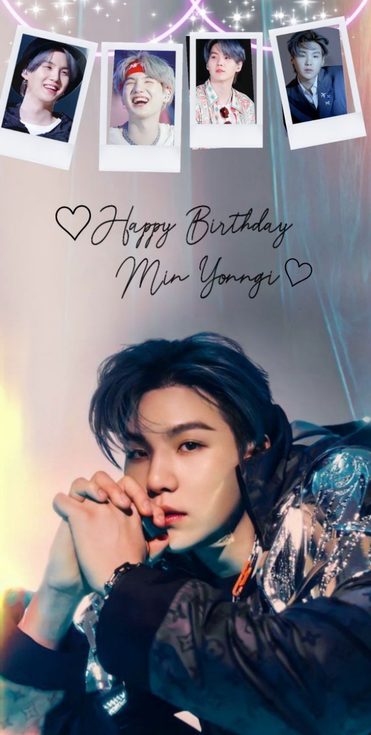 Suga birthday wishes in Korean