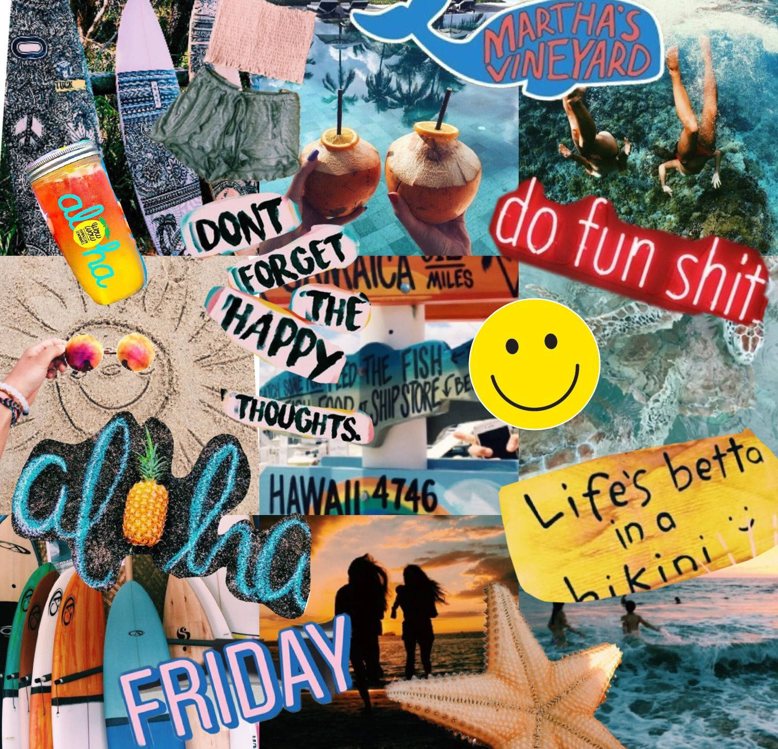 Summer Collage Wallpaper