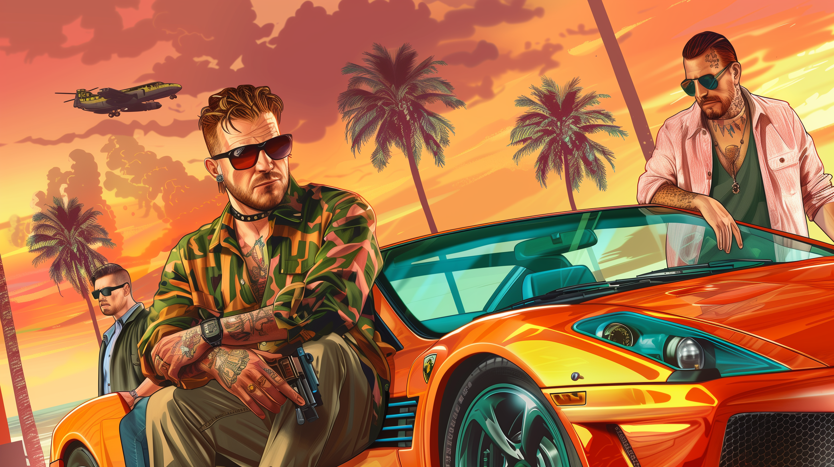 GTA VI Sunset Heist Wallpaper