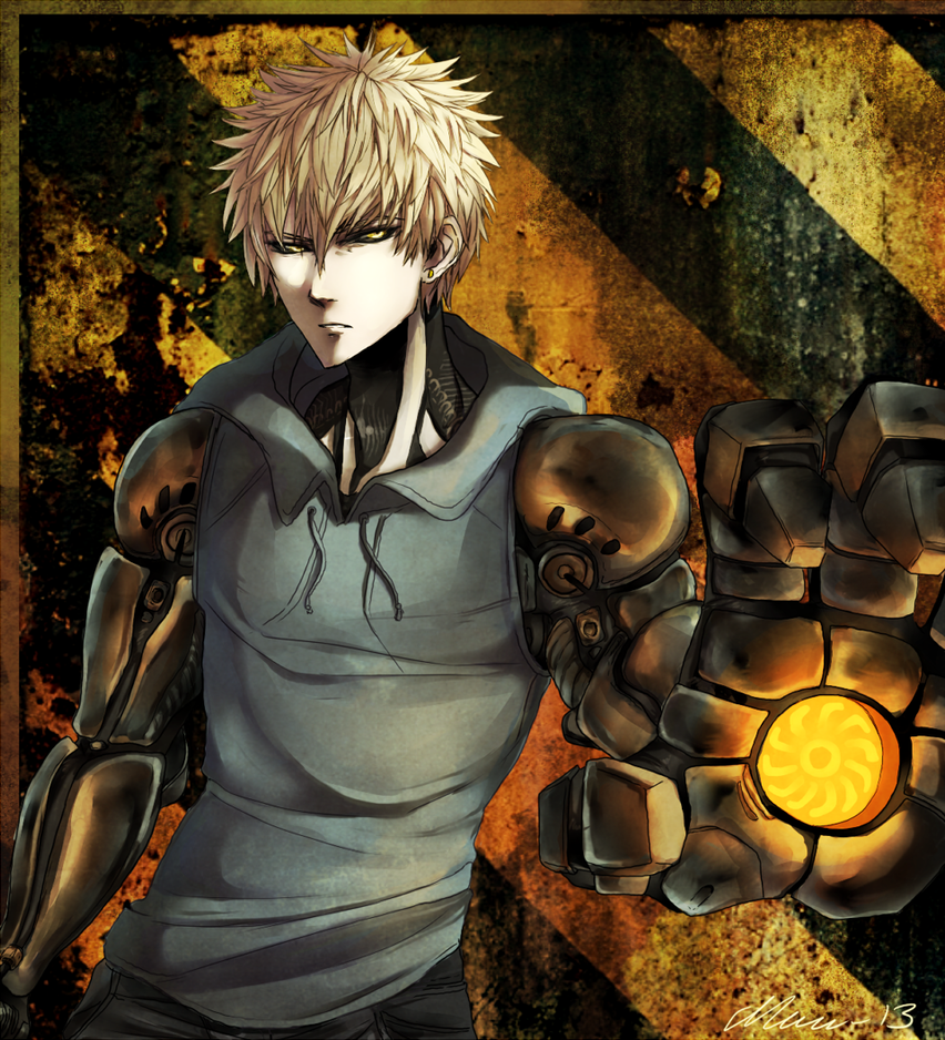 genos (one punch man) VS Godzilla