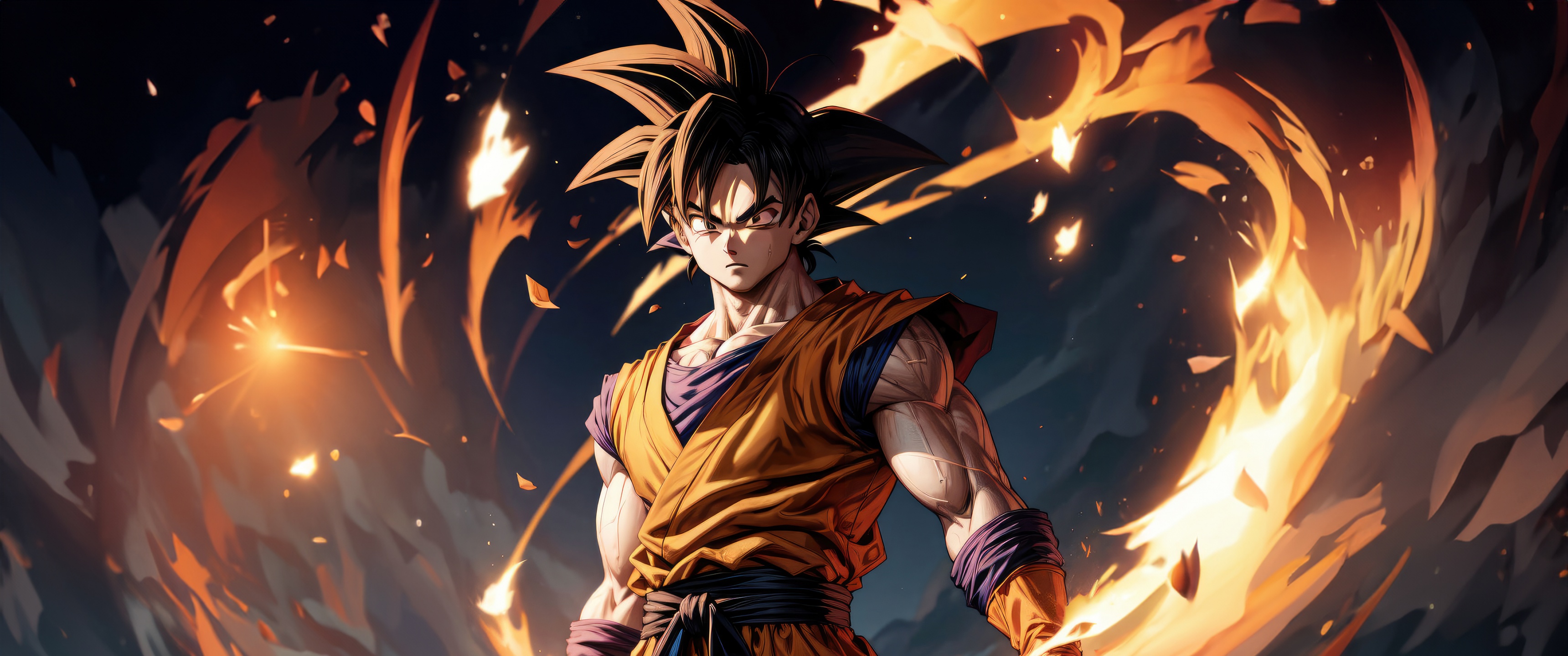 Super Saiyan Goku Wallpaper 4K, Dragon