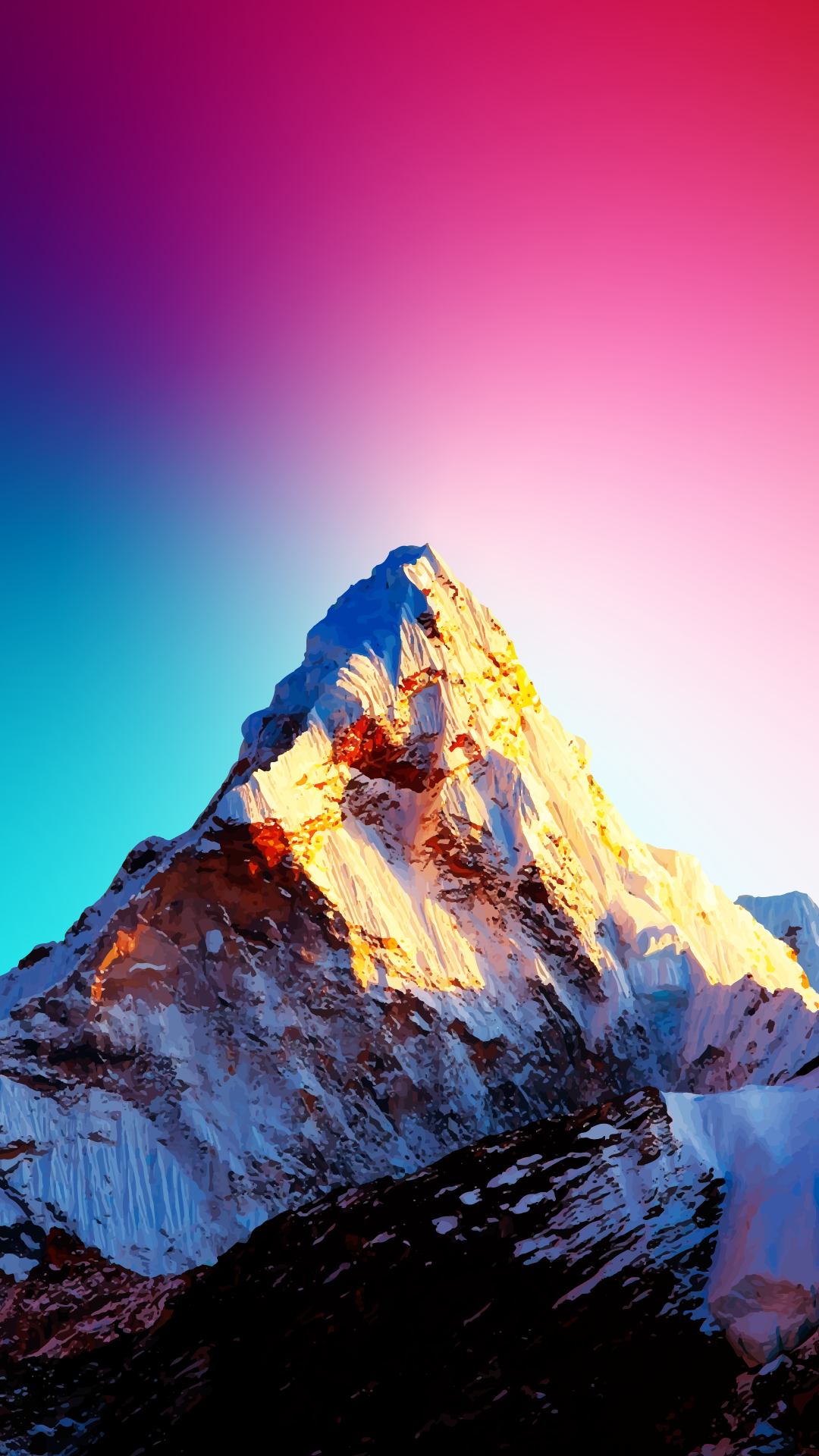 Aesthetic wallpaper mountain 4k