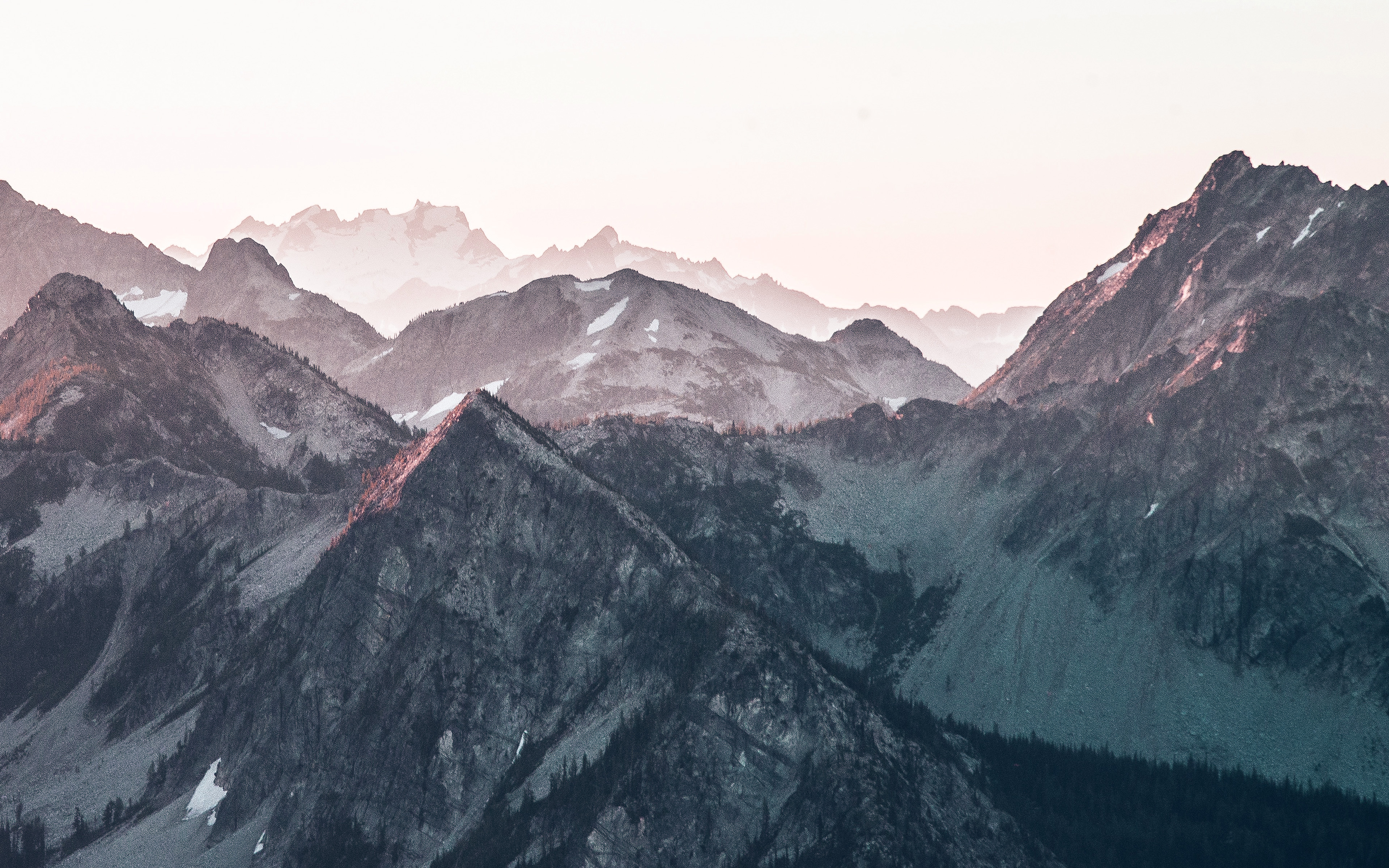 Mountain Layer View Nature Top Green