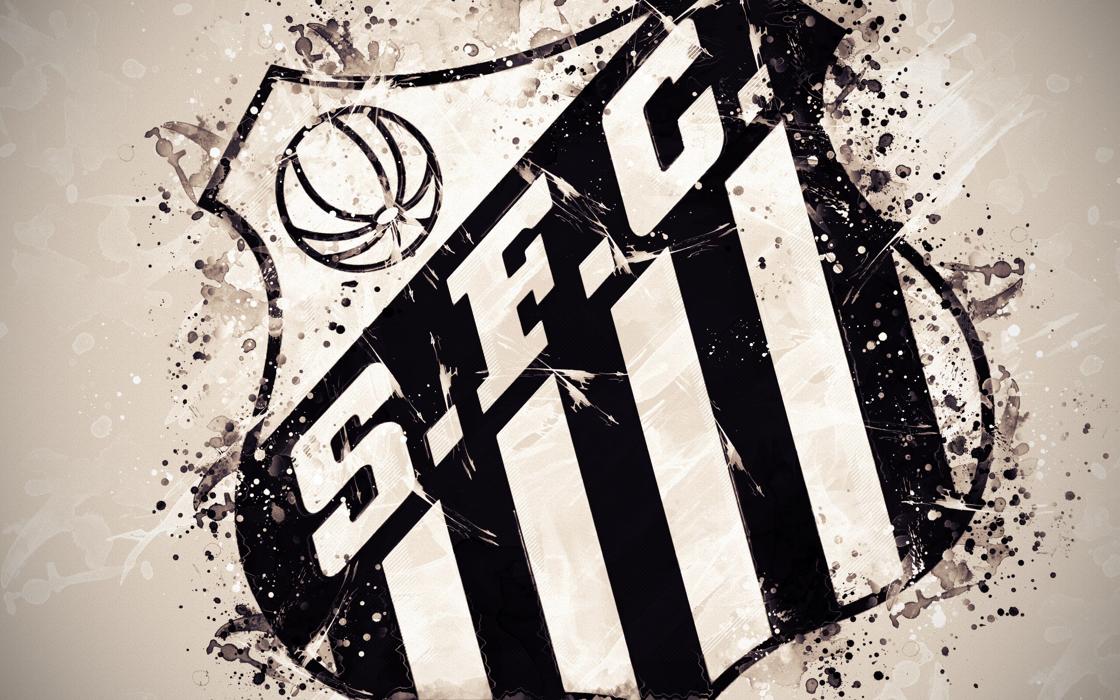 Emblem Logo Soccer Santos FC Sports