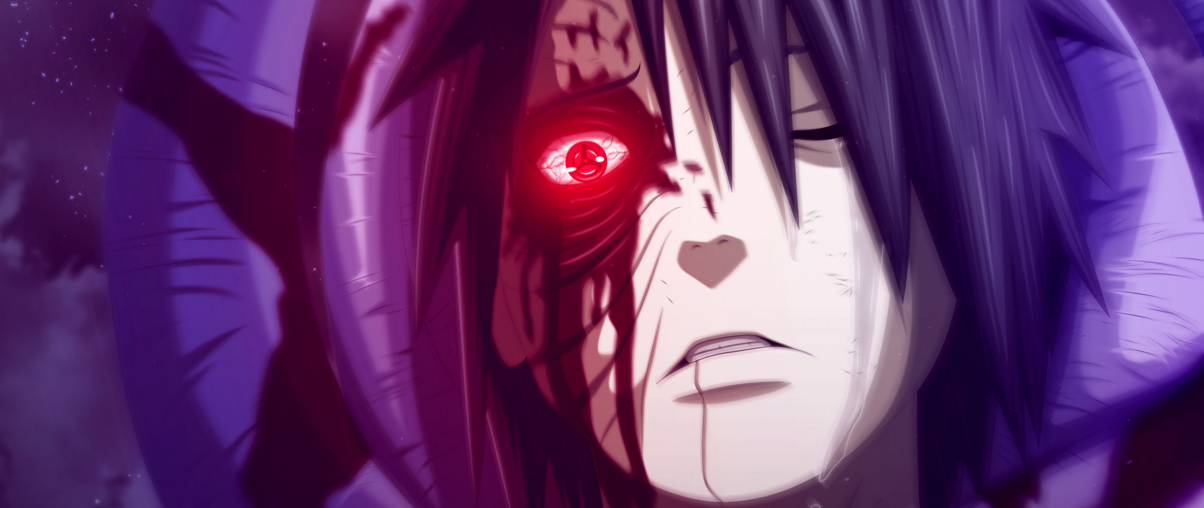 Obito Uchiha Sharingan 4K Wallpaper
