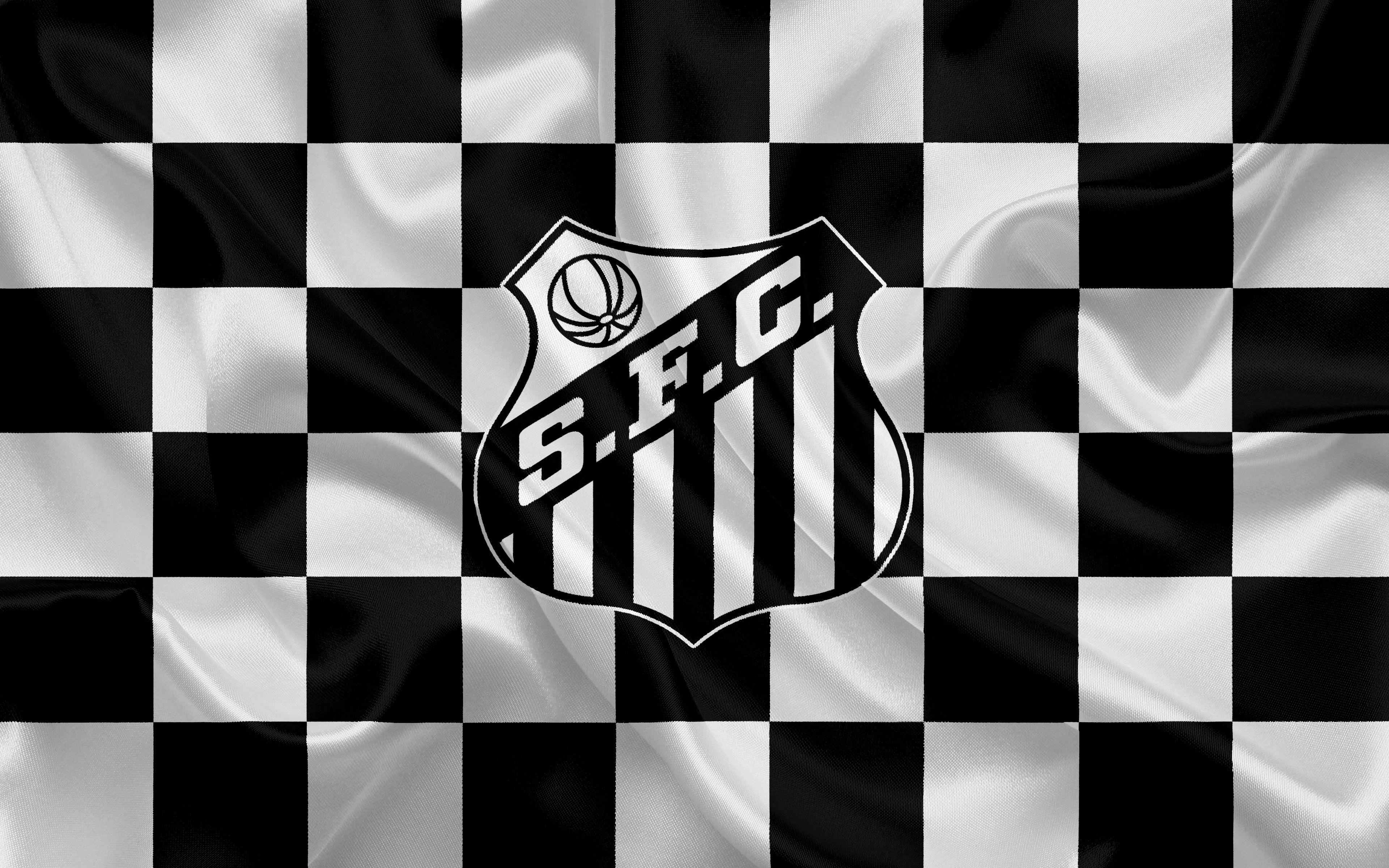 Emblem Logo Soccer Santos FC Sports 4k