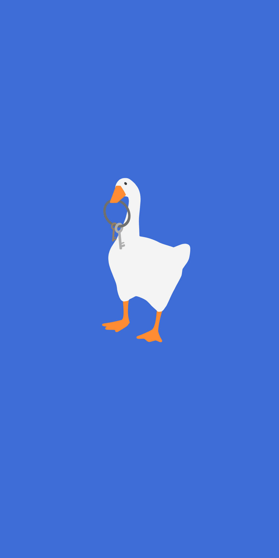 Download Duck In Blue PFP Wallpaper