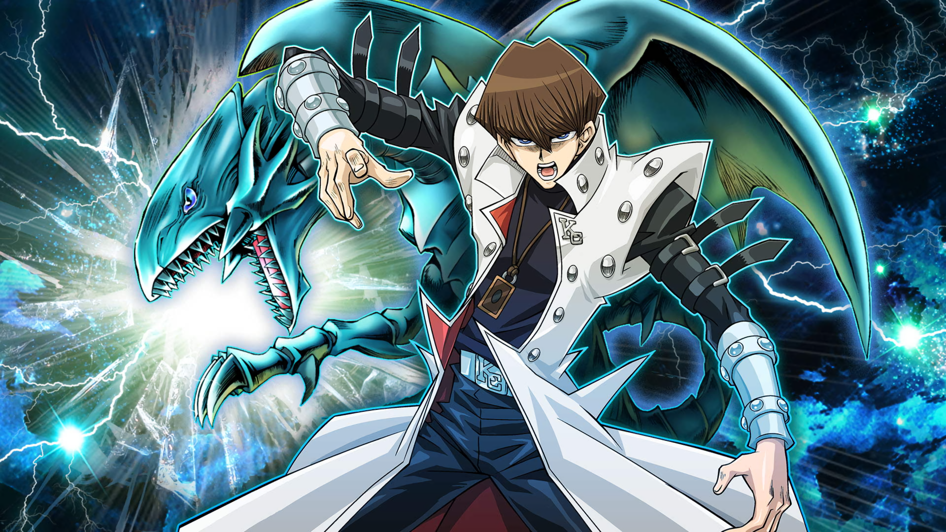 Seto Kaiba And Blue Eyes White Dragon