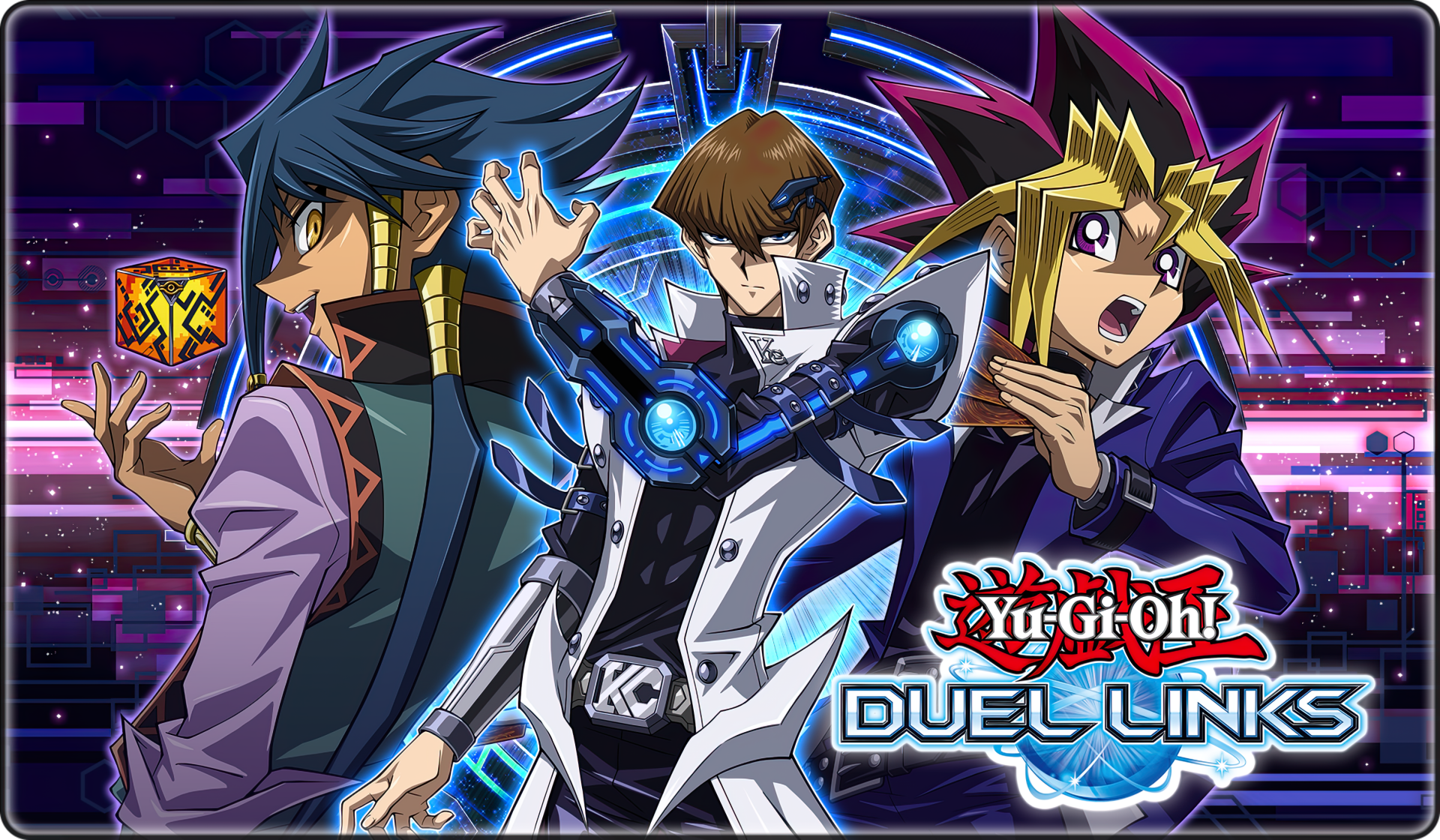 Duel Links HD Wallpaper with Yugi and Kaiba
