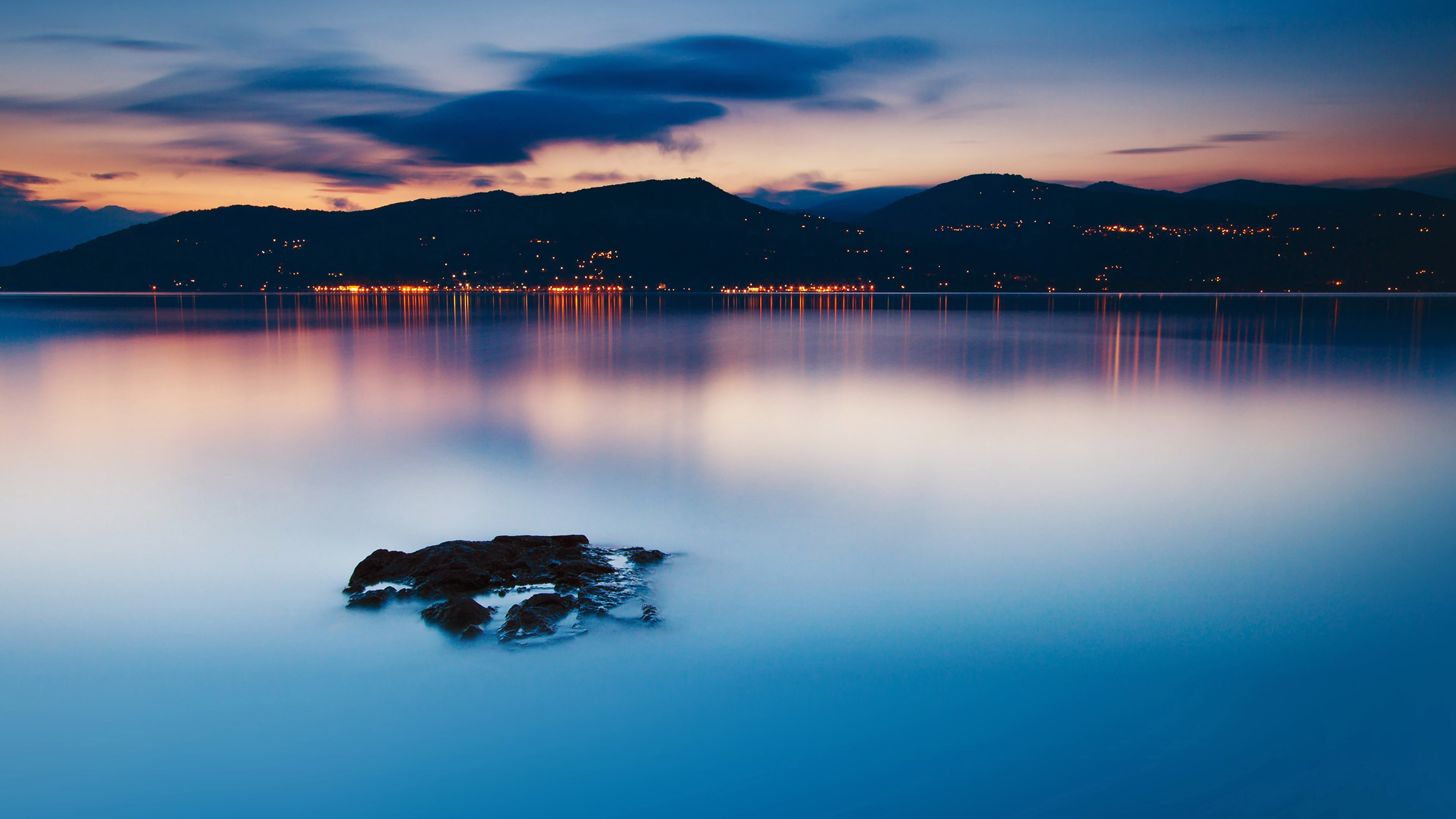 Night Scene From Boat Lake Nature