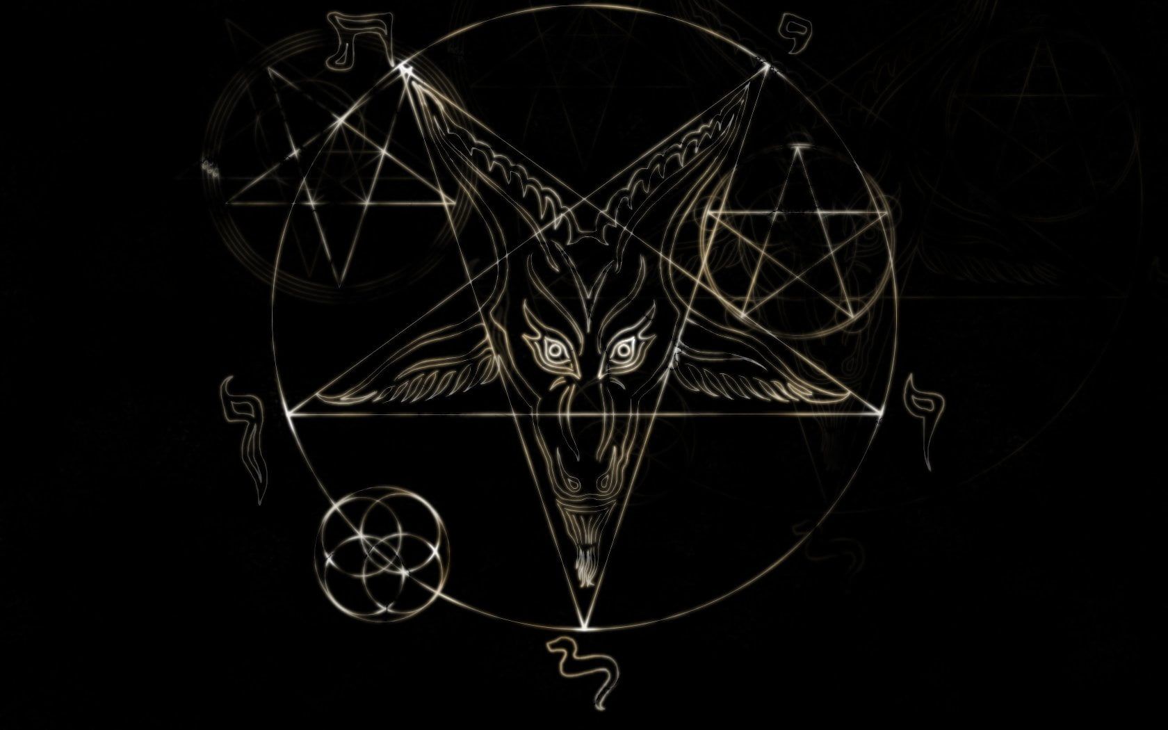 Mystical Baphomet Pentagram Wallpaper