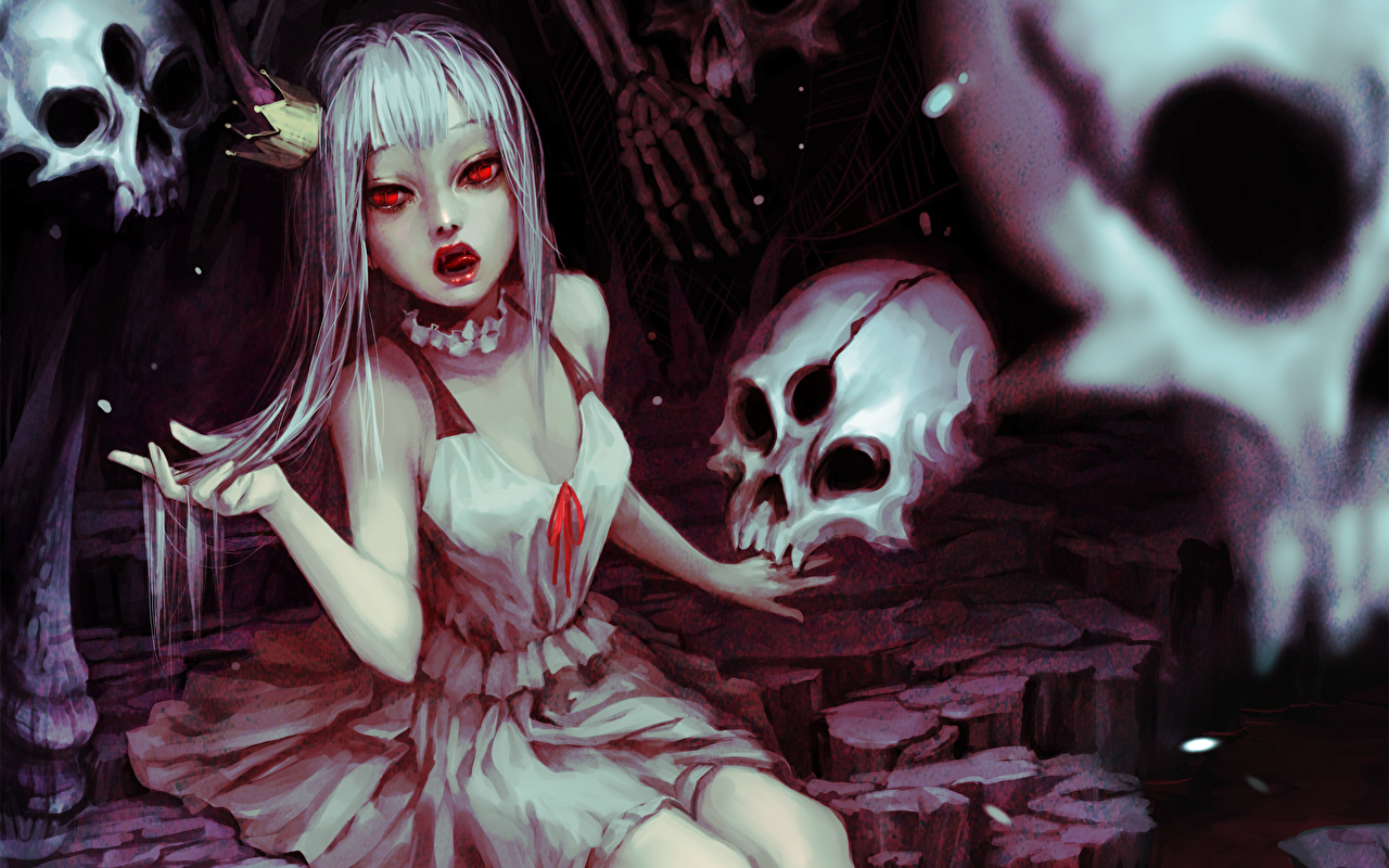 Picture Skulls vampire Anime young