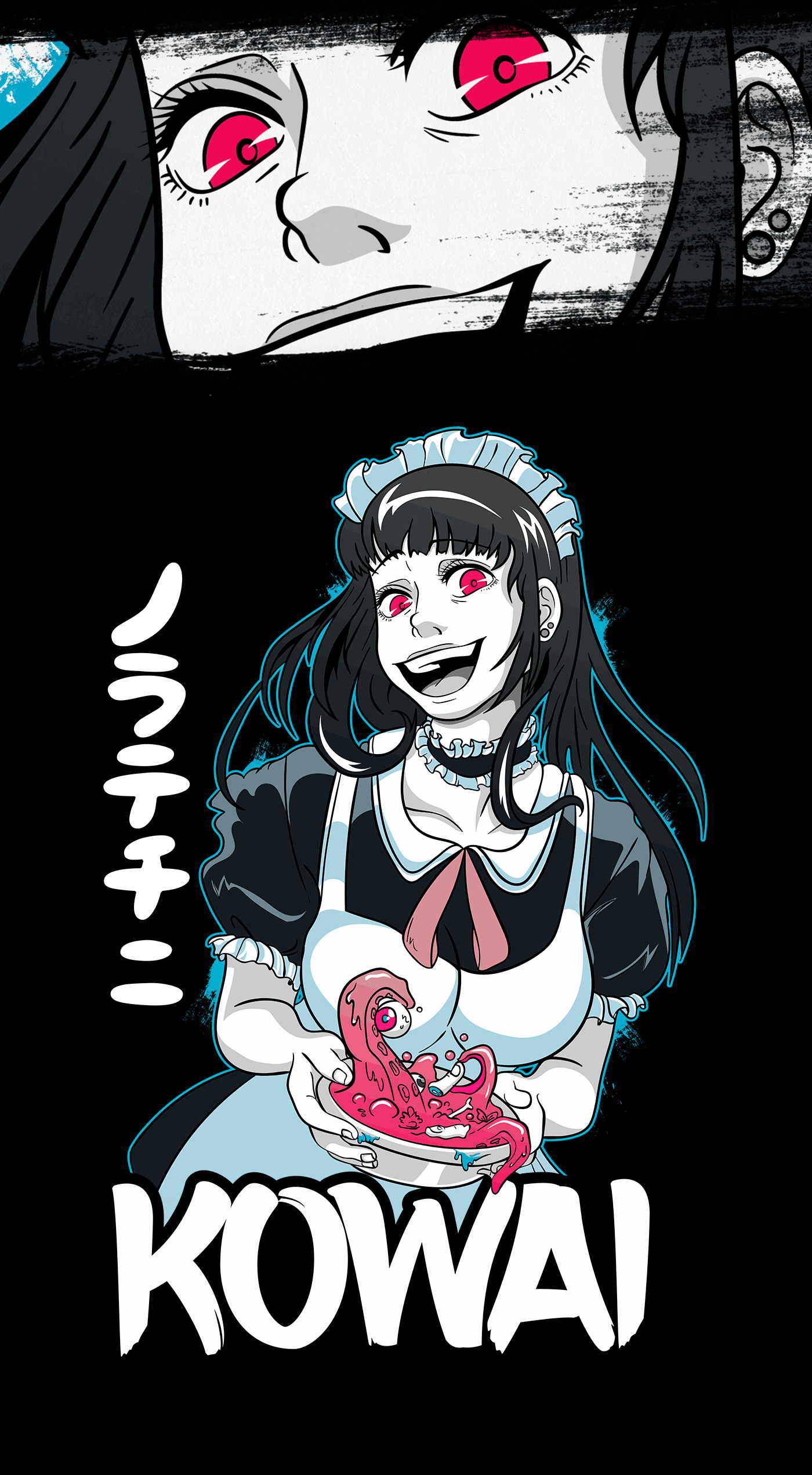 Creepy anime girl horror for otakus T