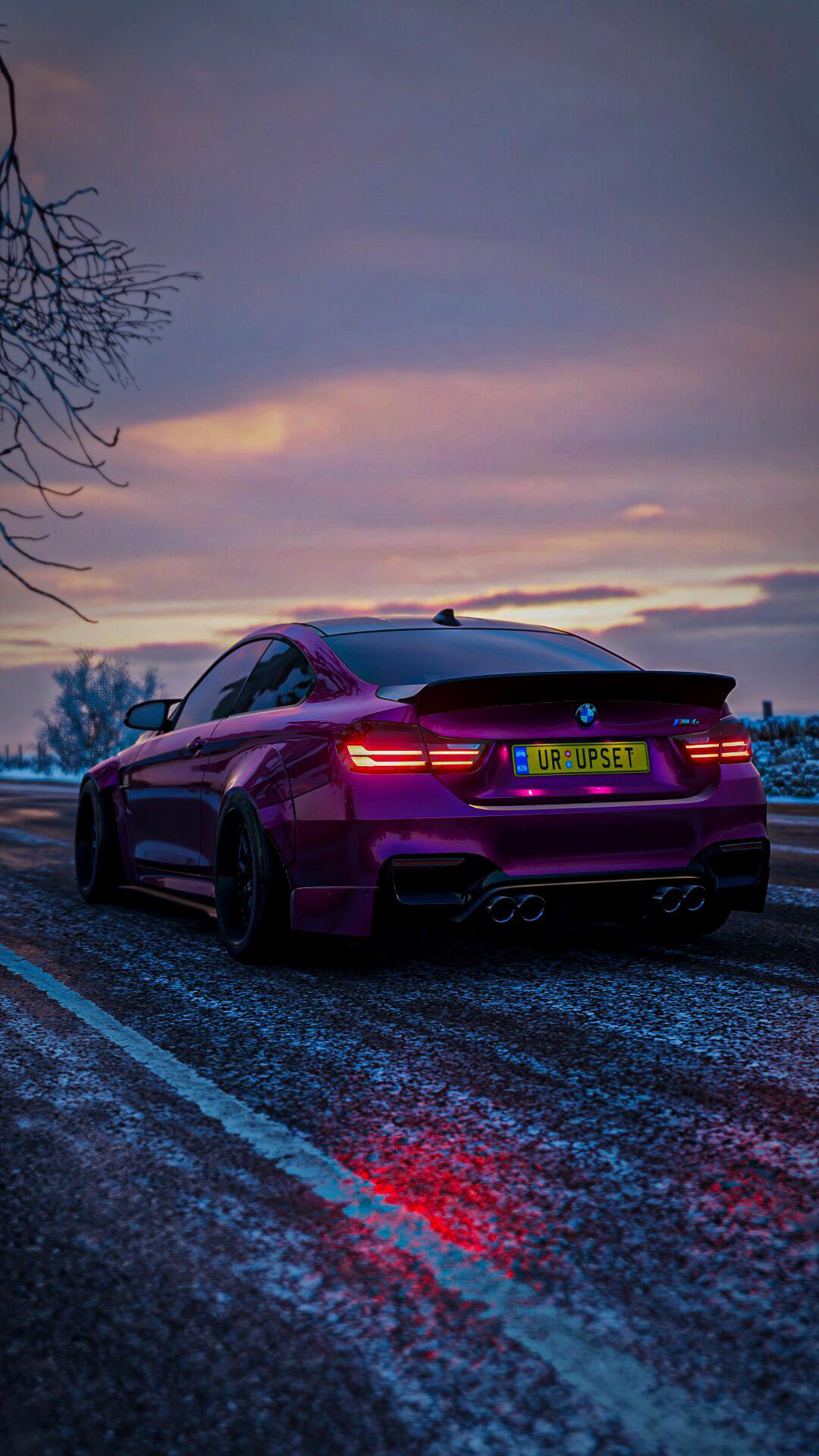 BMW M4 in Panther Pink
