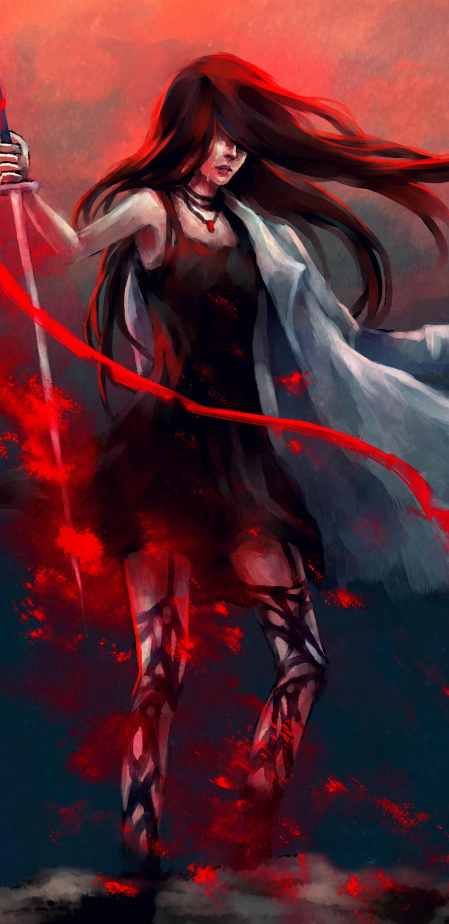 Anime Girl Katana Warrior