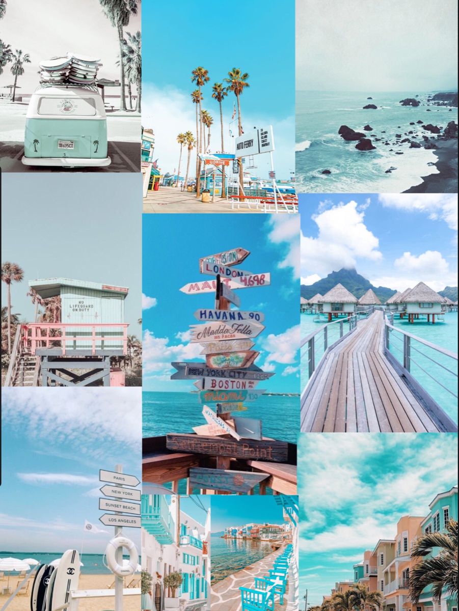 Blue Aesthetic Collage
