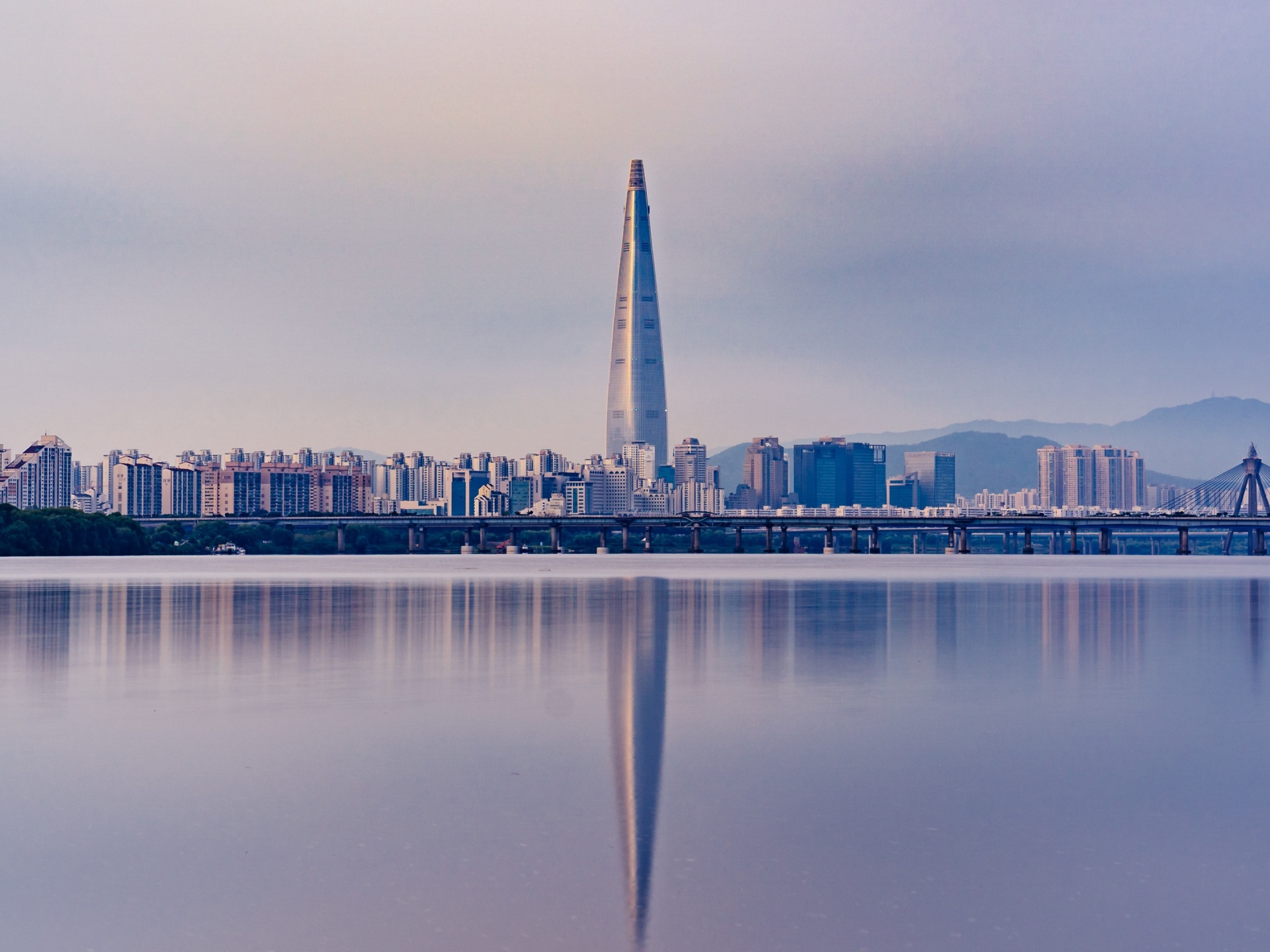 panorama, skyscraper, seoul, south