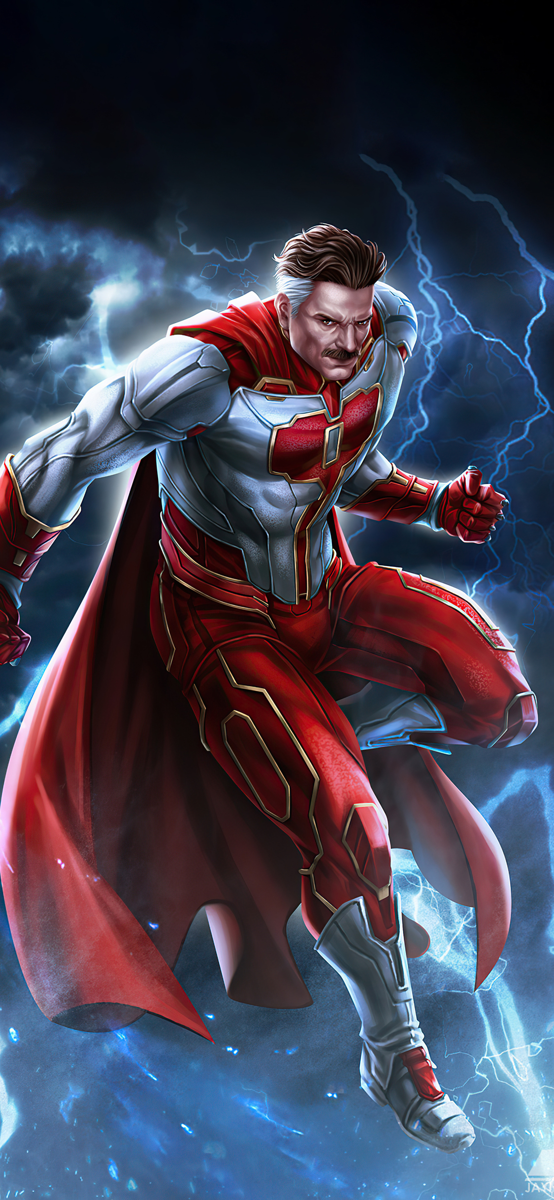 Omni Man Sketch Art 4k iPhone