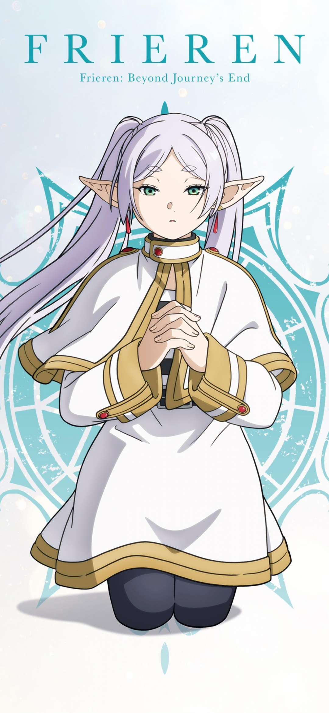 Frieren Wallpaper 4K, 5K, White background