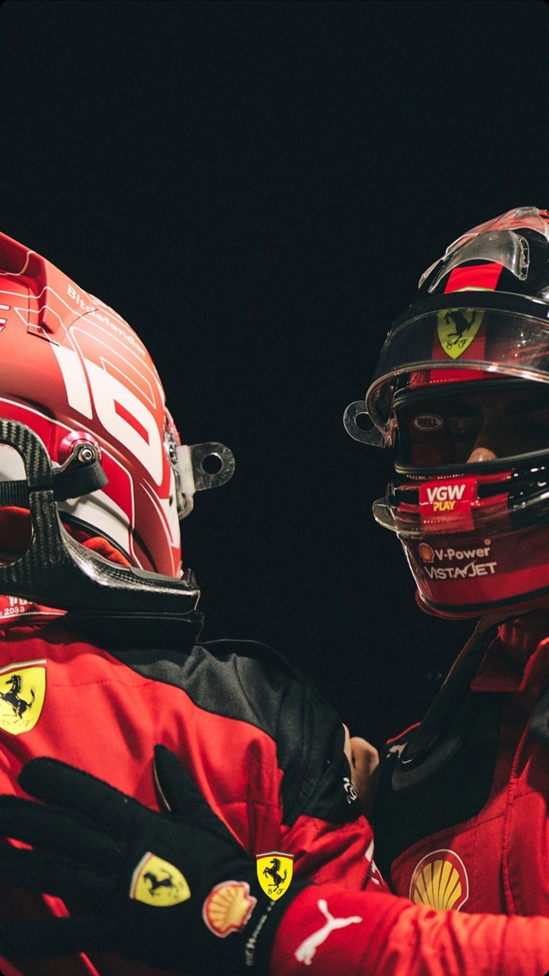 Charles Leclerc 16 Carlos Sainz 55