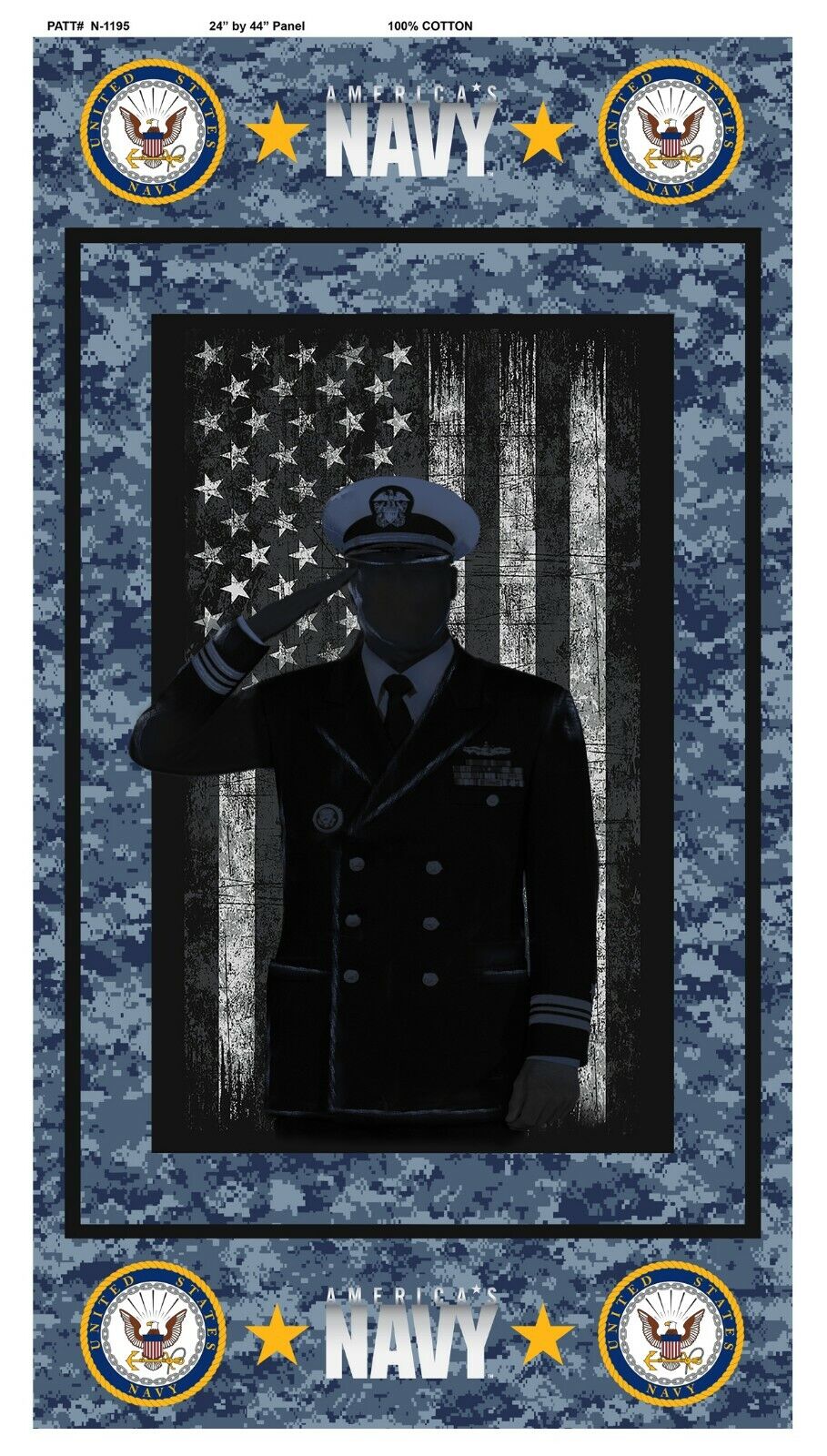 United States NAVY Cotton Fabric Panel